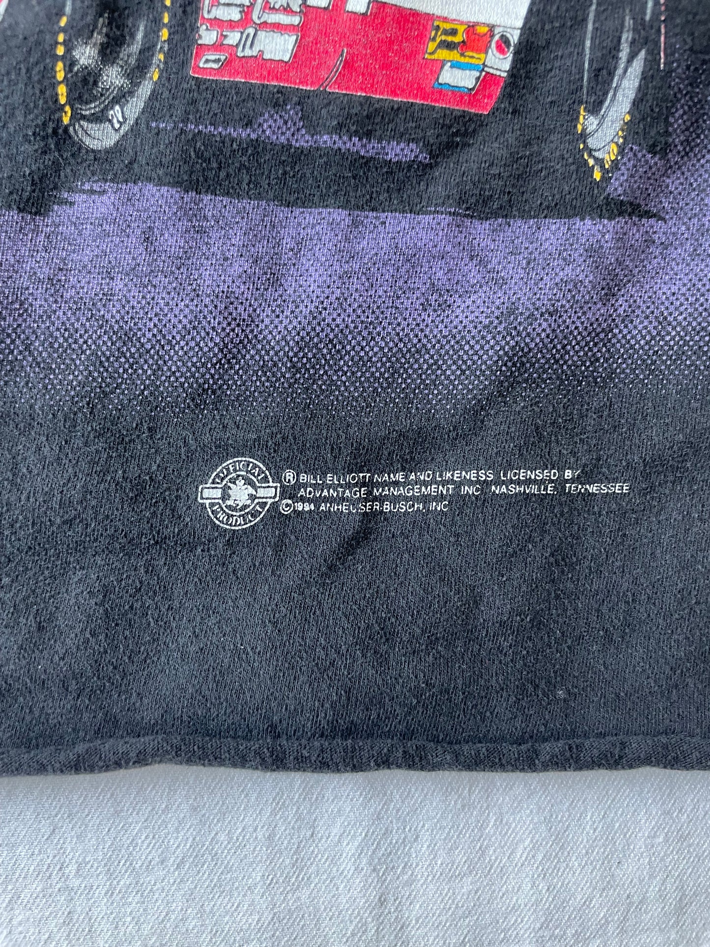 Vintage Budweiser Cropped Racing Tee XLarge