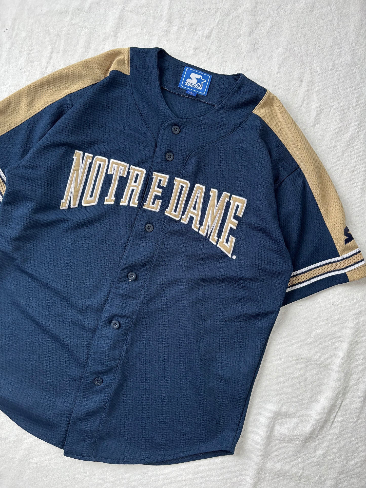 Vintage Notre Dame Baseball Jersey Large