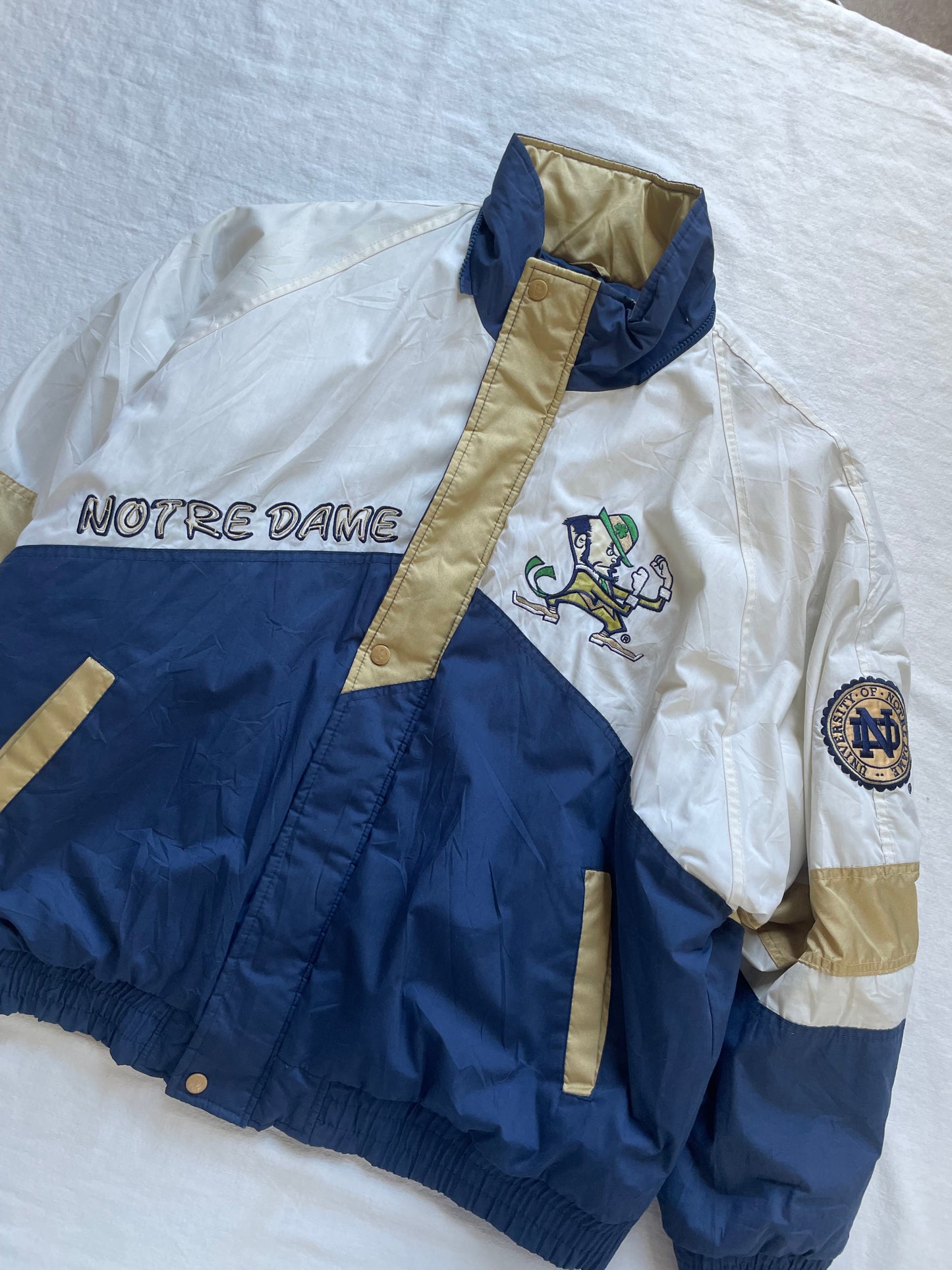 Vintage Notre Dame Puffer Jacket XLarge