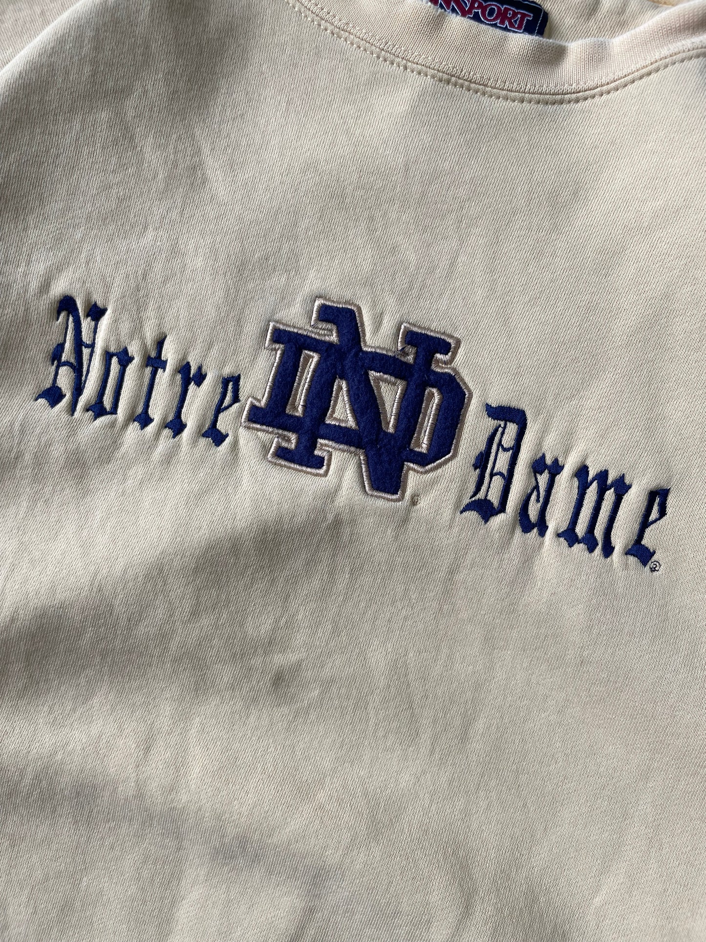 Vintage Notre Dame Crewneck Large