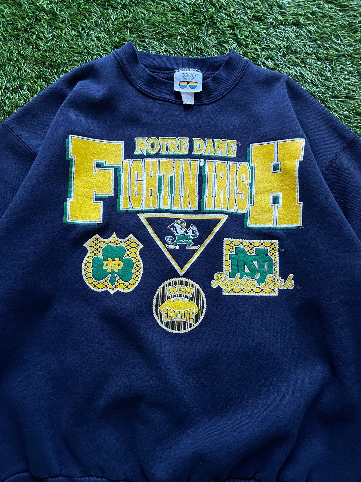 Vintage Notre Dame Fightin’ Irish Crewneck Sweatshirt Large