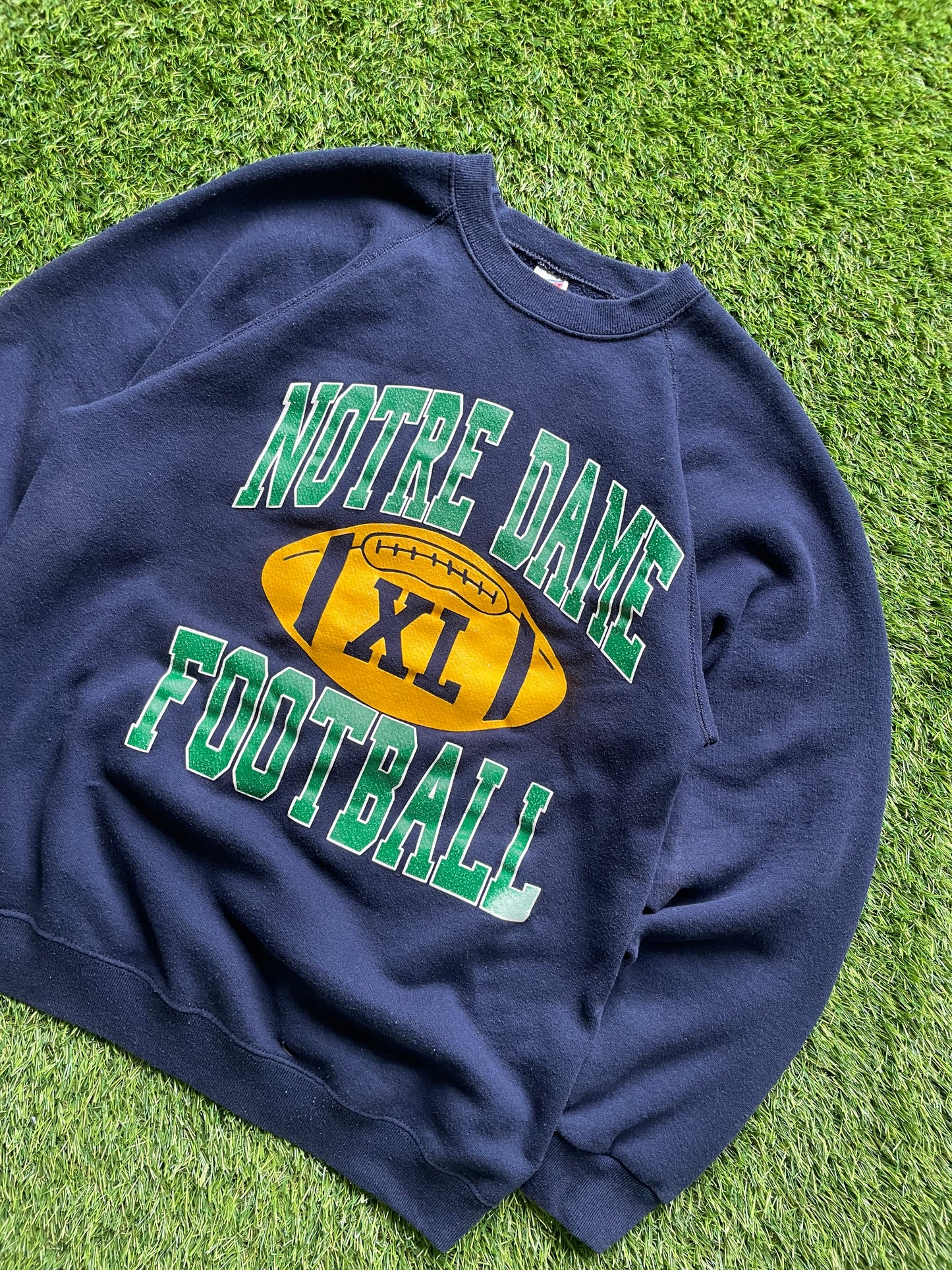 Vintage Notre Dame Football Crewneck Large/XLarge