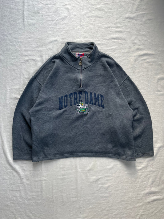 Vintage Notre Dame Quarter Zip XLarge