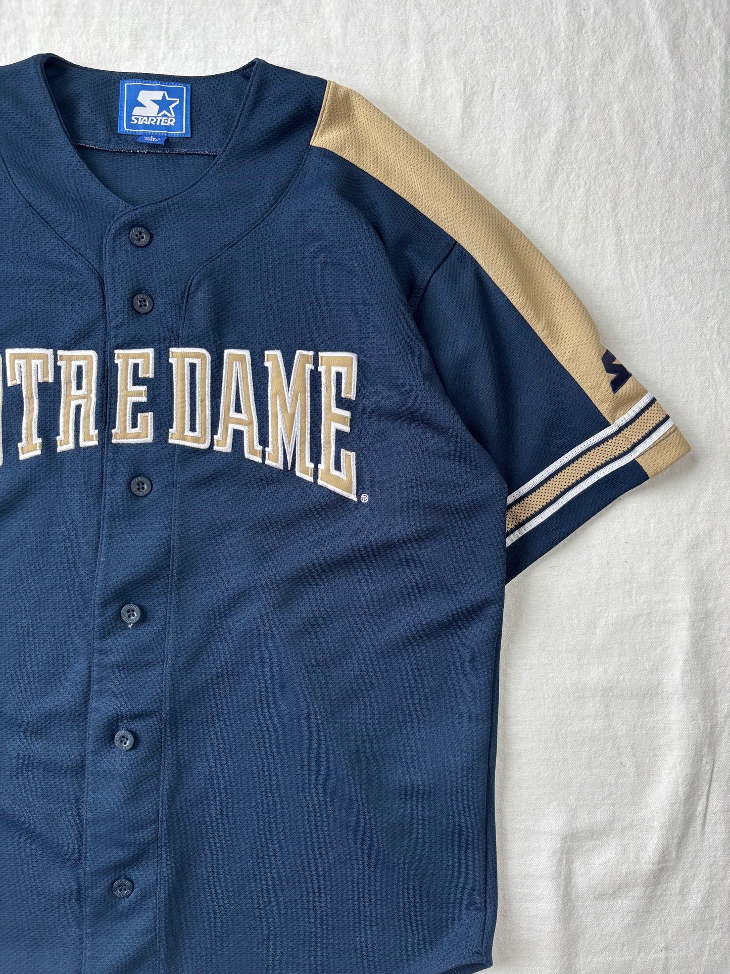 Vintage Notre Dame Baseball Jersey Large