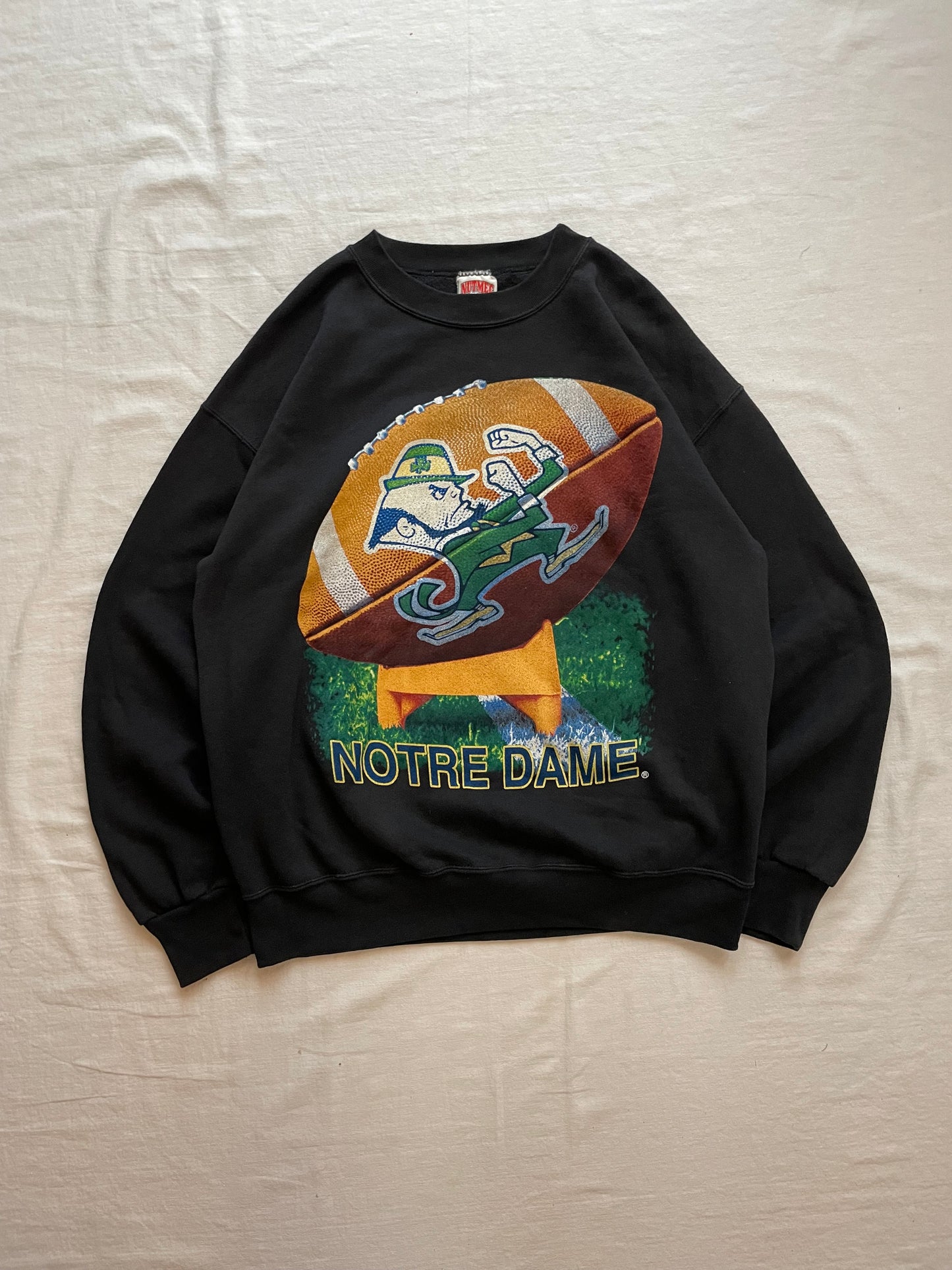 Vintage Notre Dame Football Crewneck Large