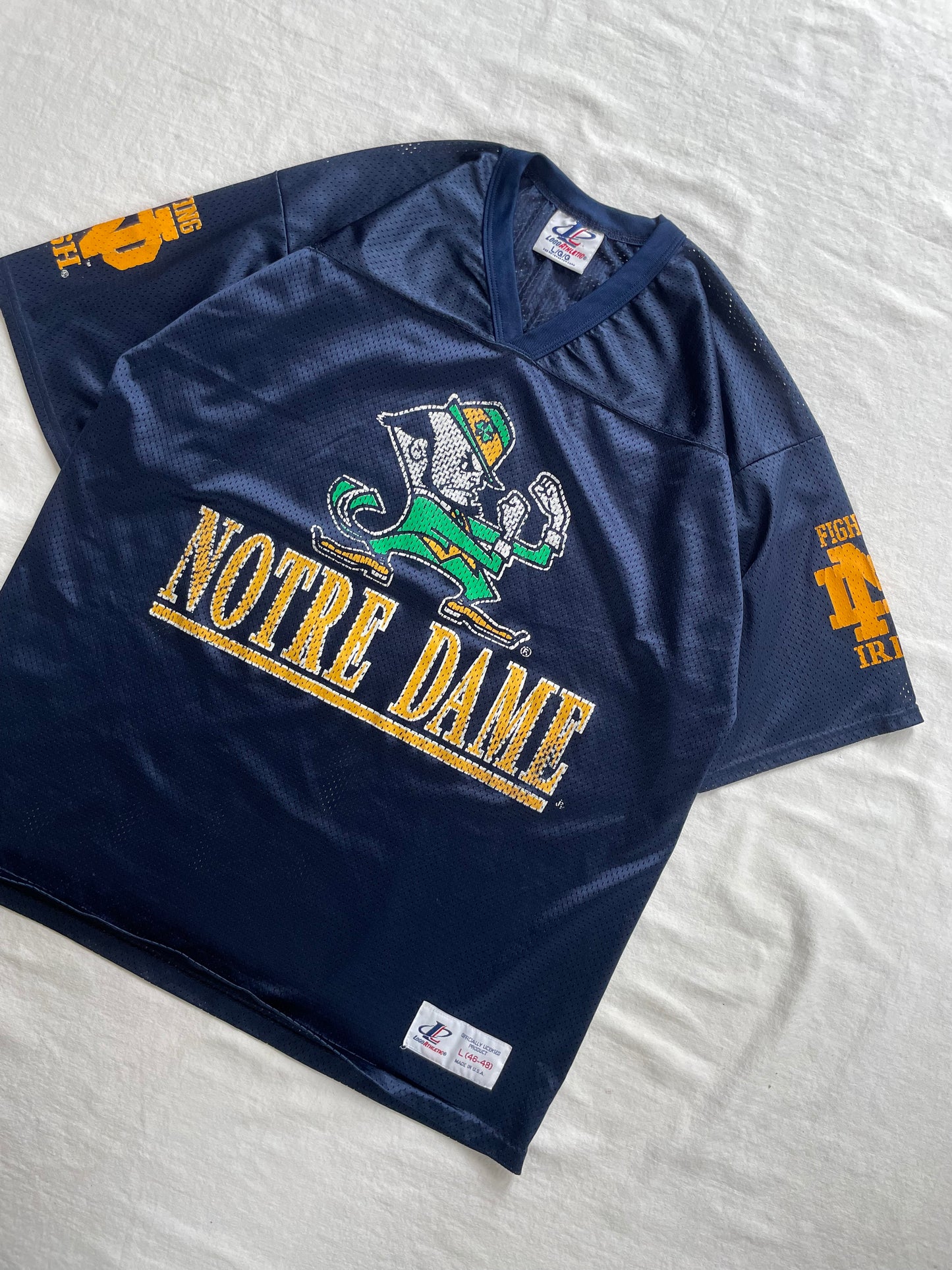 Vintage Notre Dame Football Jersey Large