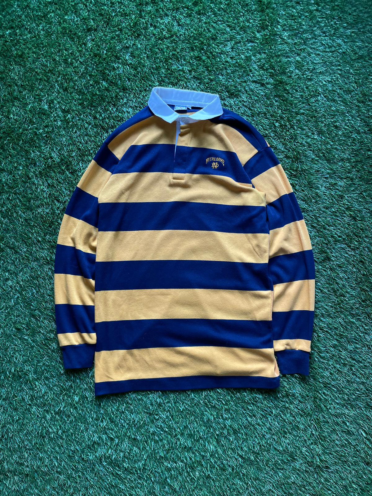 Vintage Notre Dame Rugby Polo Large