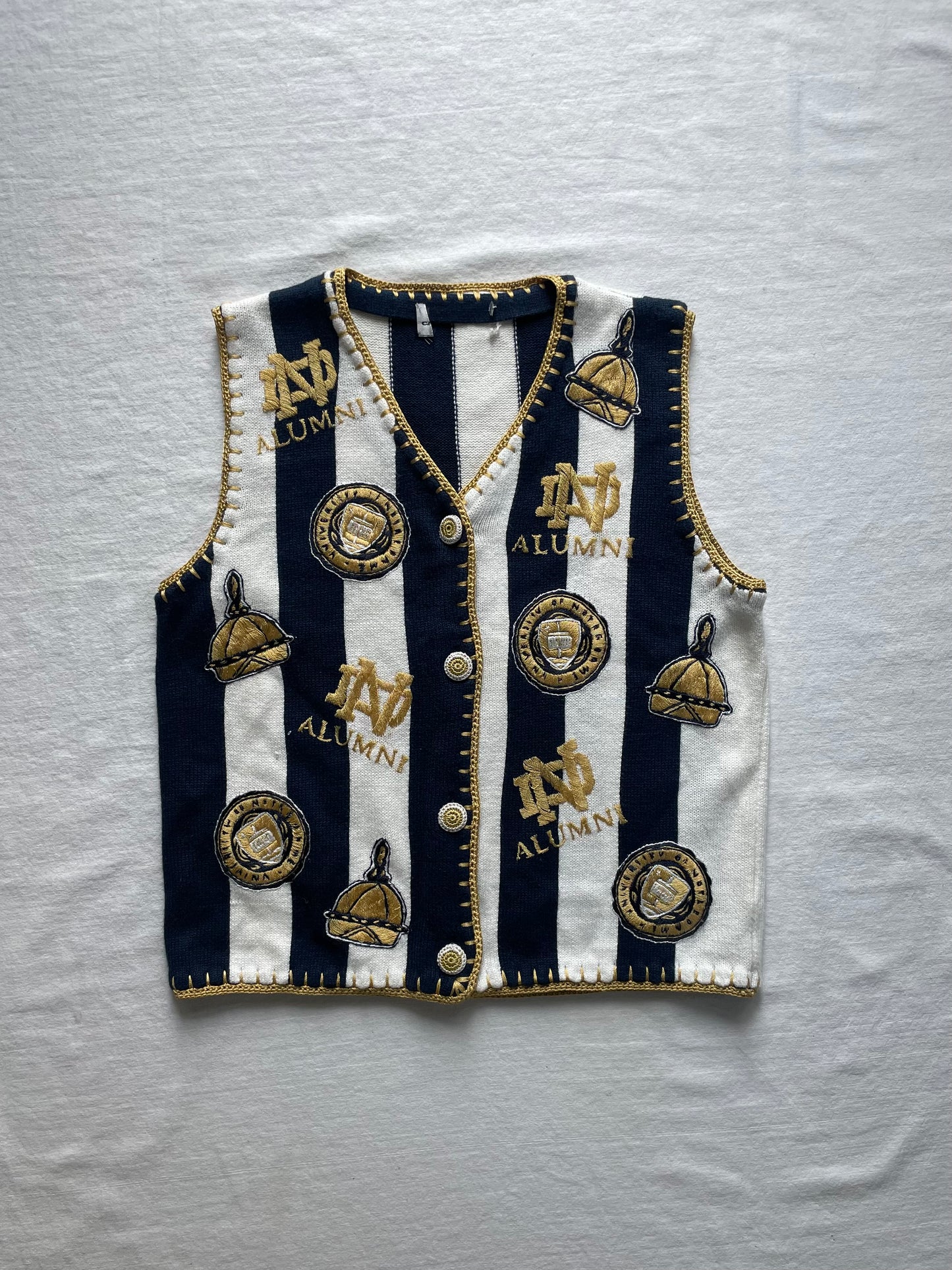 Vintage Notre Dame Sweater Vest Medium