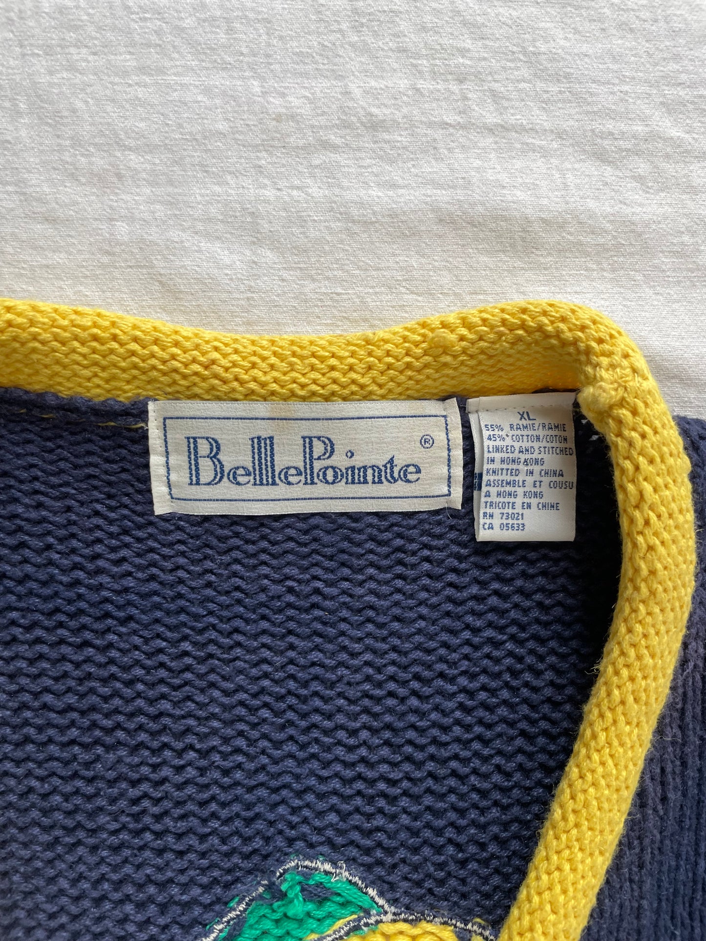 Vintage Notre Dame Sweater Vest XLarge