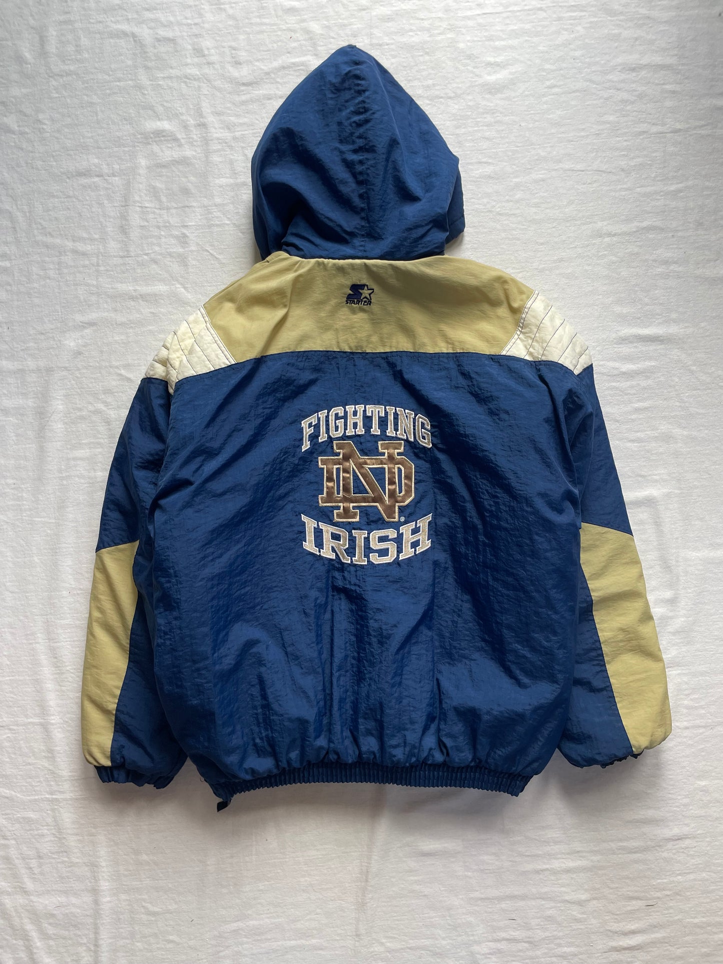 Vintage Notre Dame Starter Puffer Jacket XLarge
