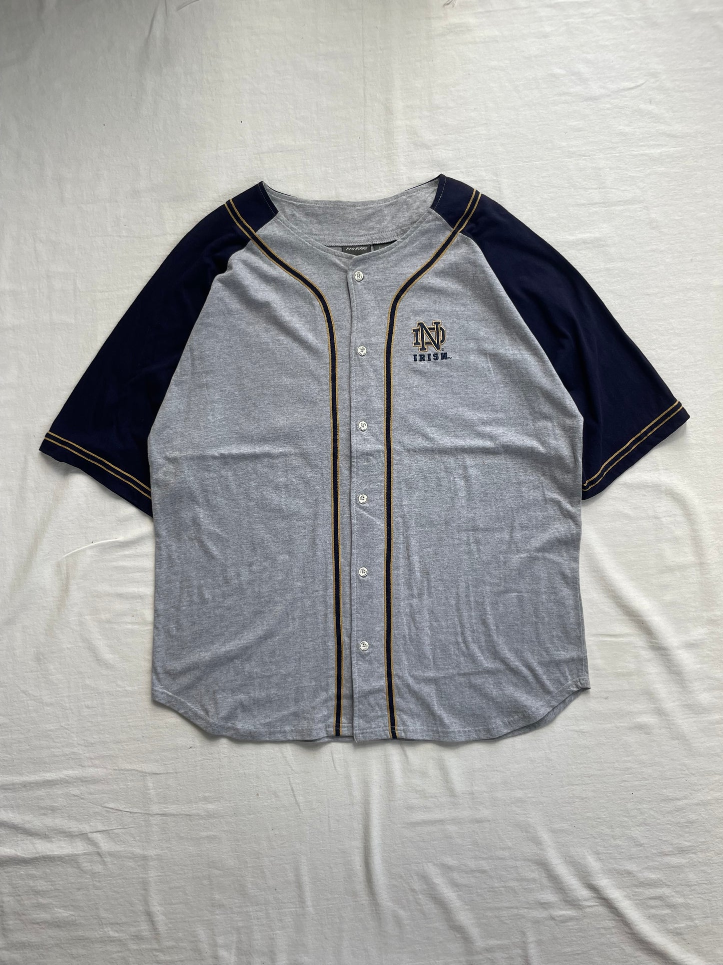 Vintage Notre Dame Baseball Jersey Large