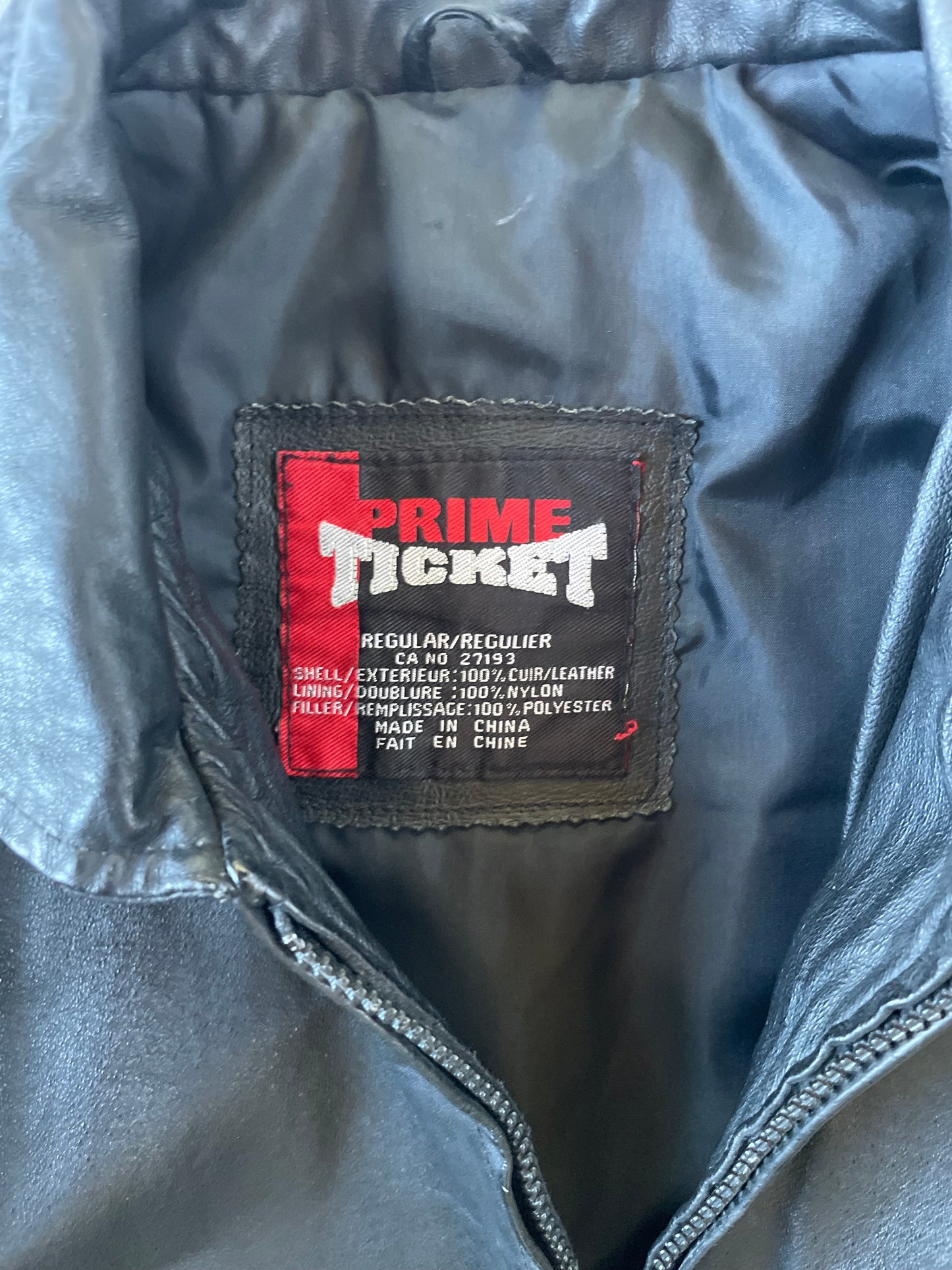 Vintage Notre Dame Leather Jacket XLarge