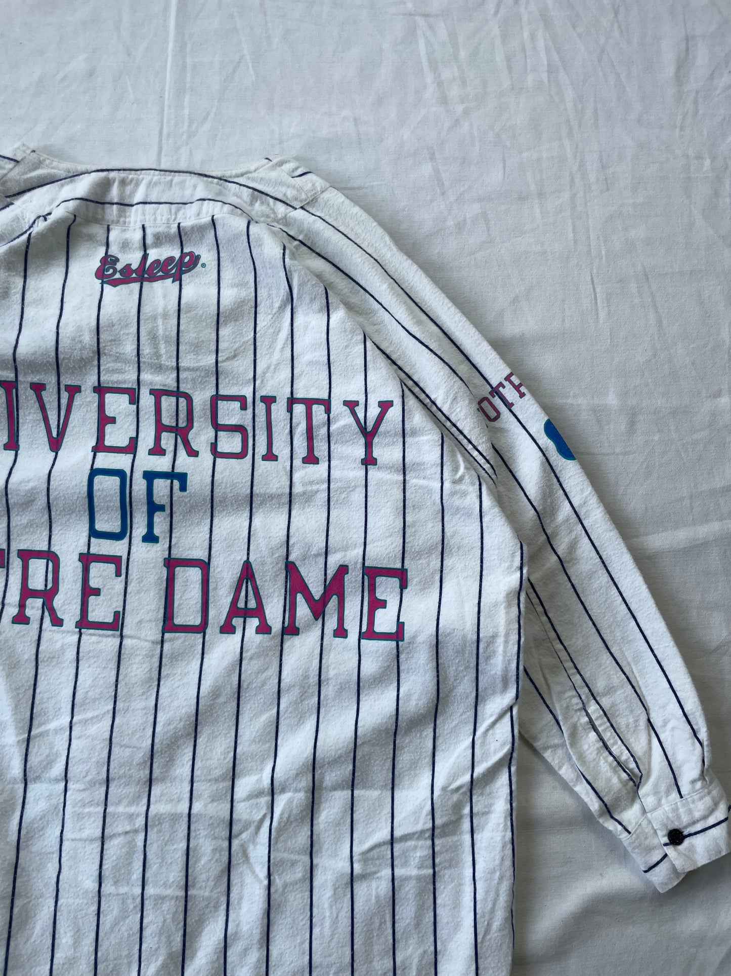 Vintage Notre Dame Pinstripe Jersey One Size