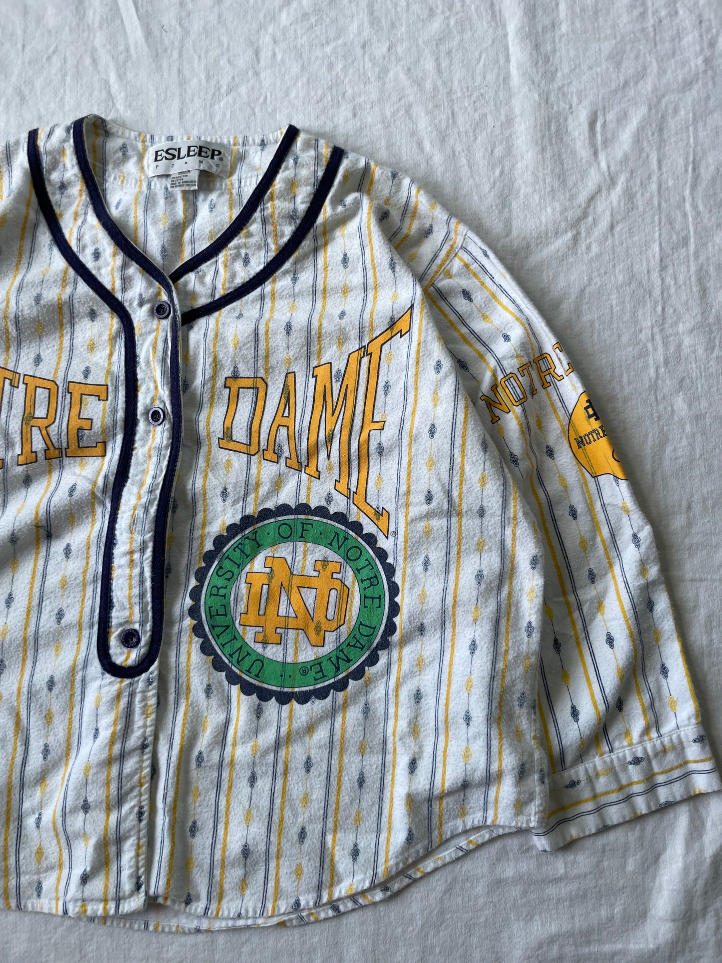 Vintage Notre Dame COED or NOED Womens Top Medium