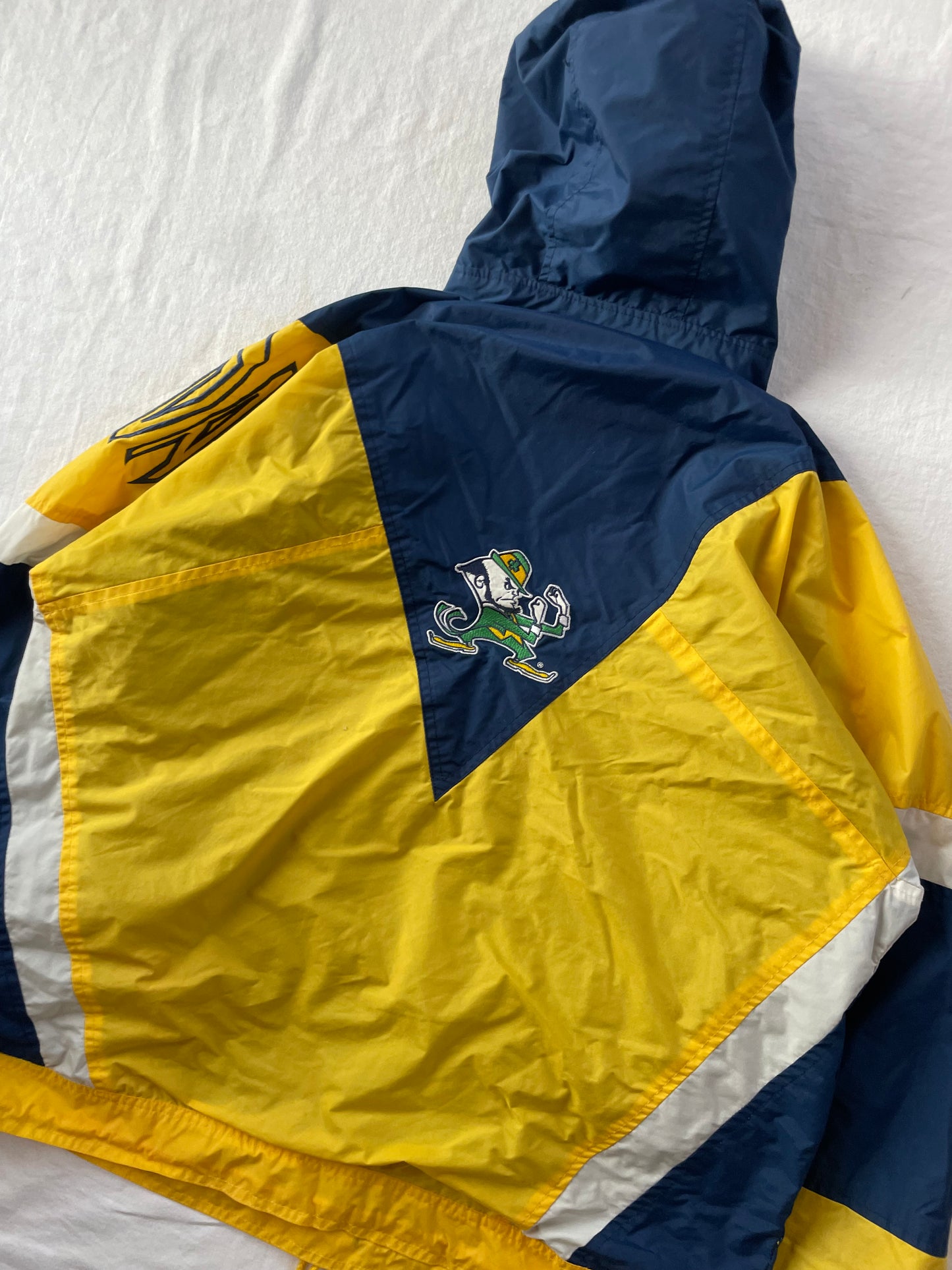 Vintage Notre Dame Windbreaker Jacket Large