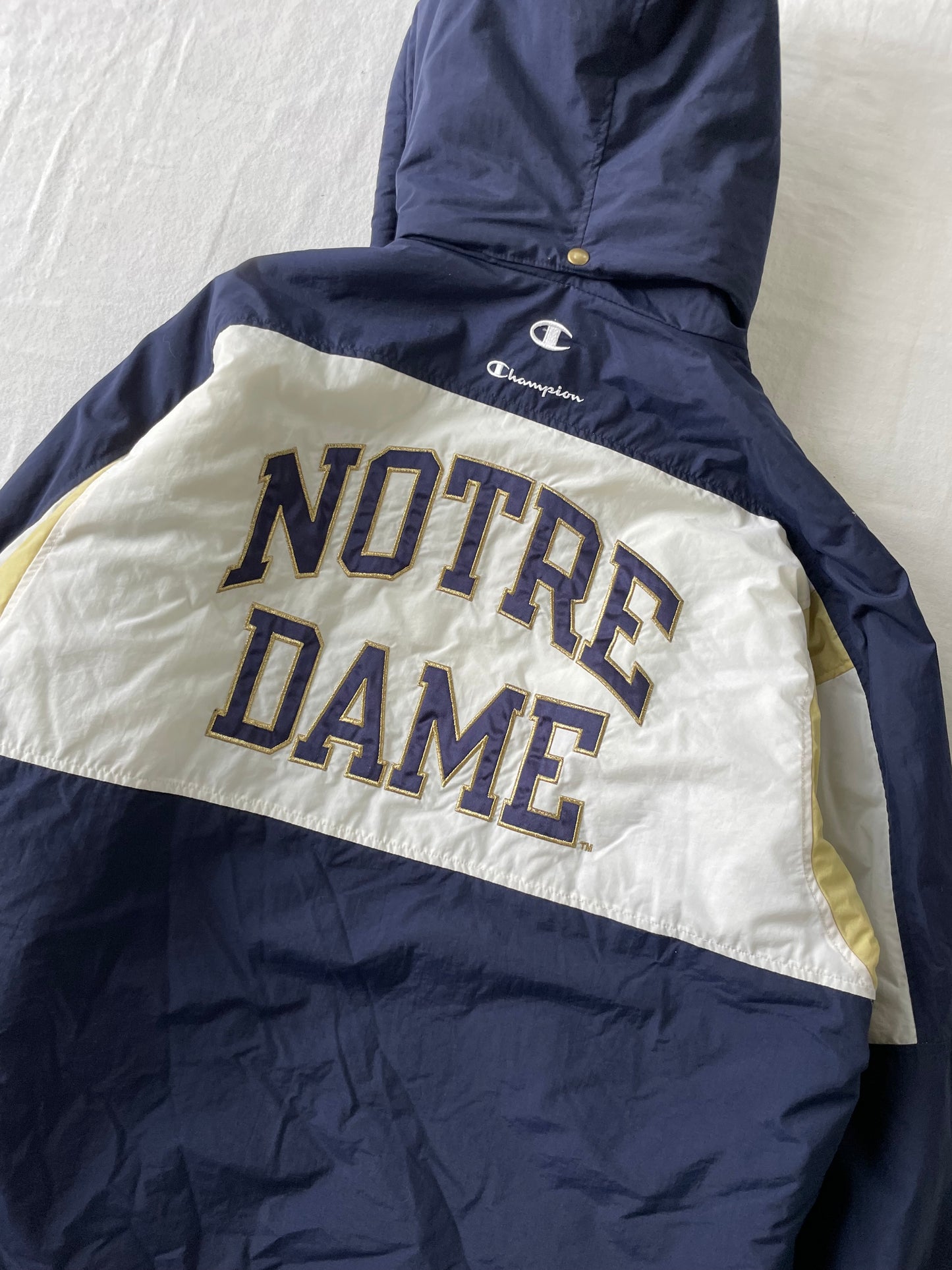 Vintage Notre Dame Puffer Jacket XLarge