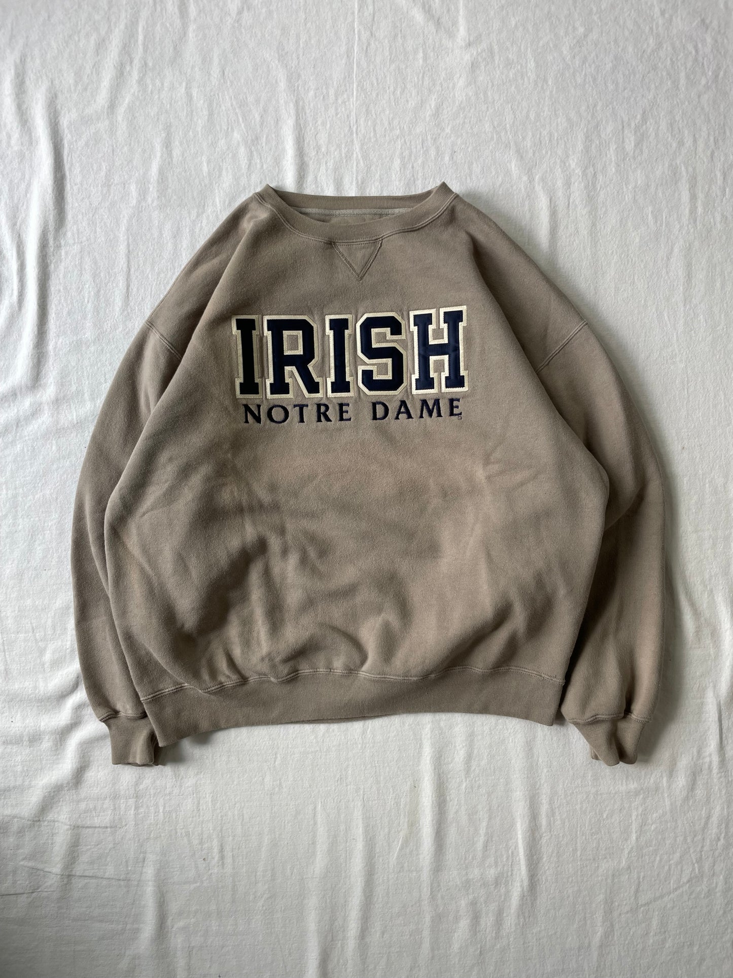 Vintage Notre Dame Irish Crewneck Large