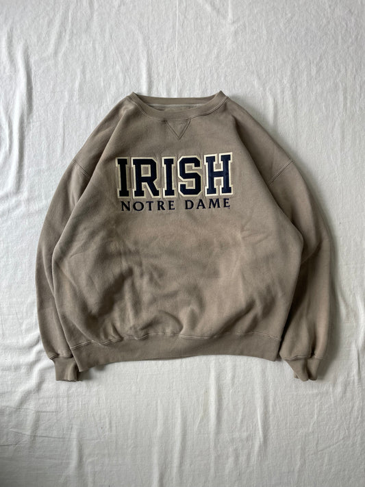 Vintage Notre Dame Irish Crewneck Large