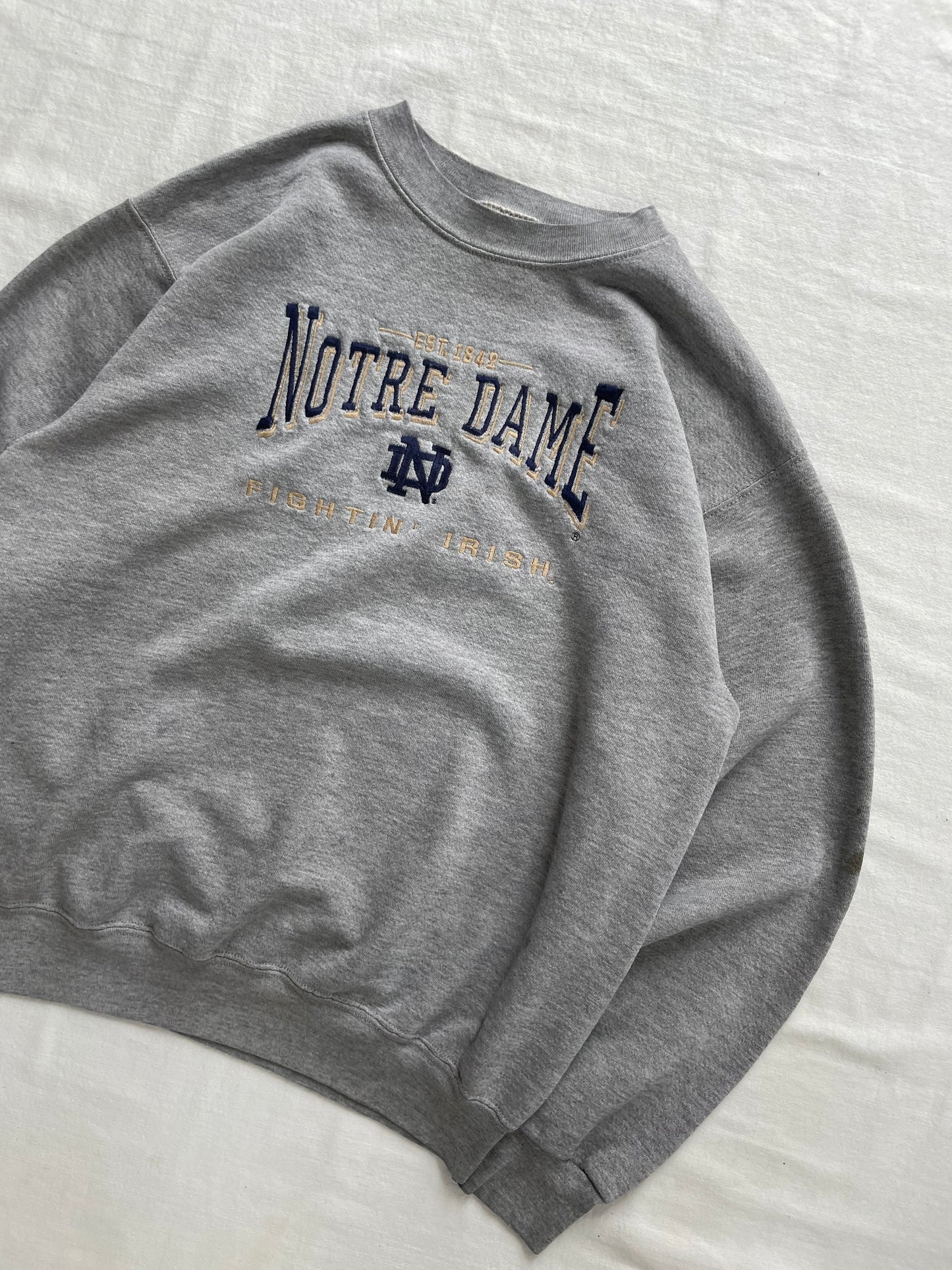 Vintage Notre Dame Crewneck Large