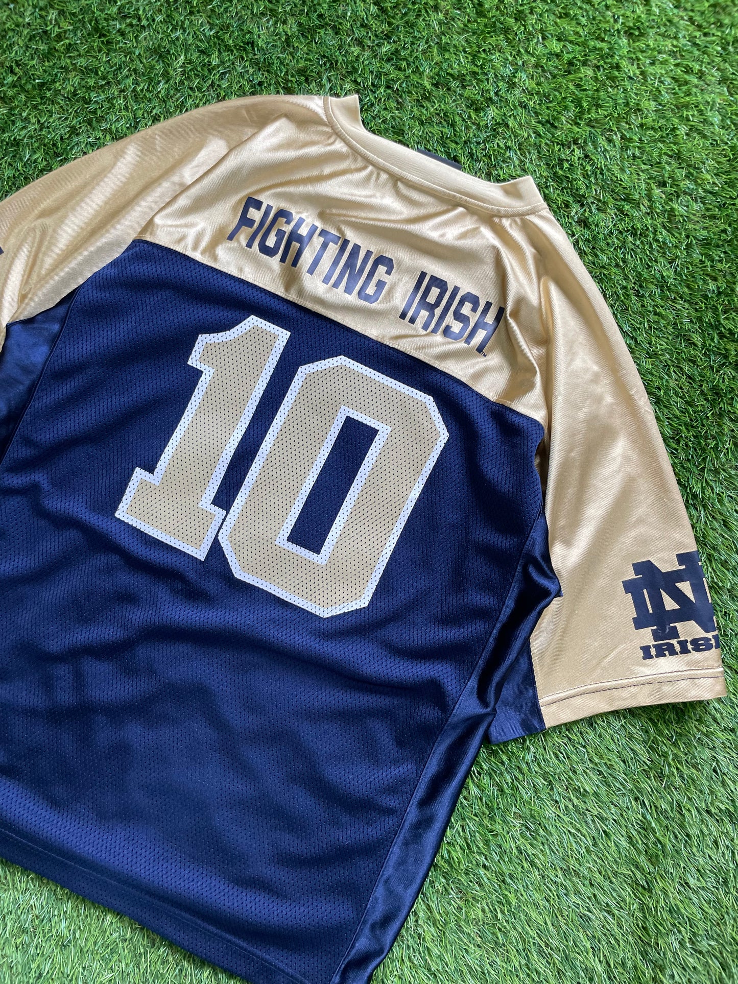 Vintage Notre Dame #10 Football Jersey Large
