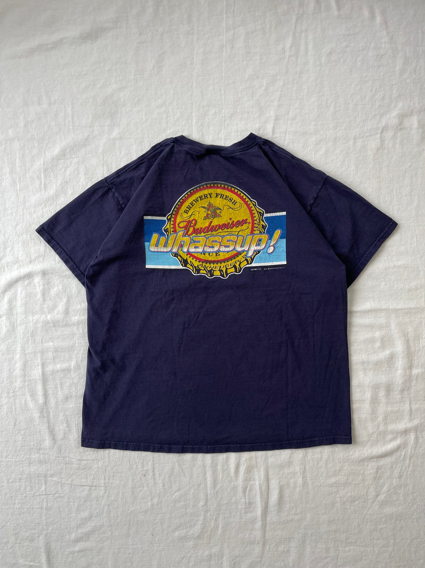 Vintage Budweiser Whassup! Tee XLarge