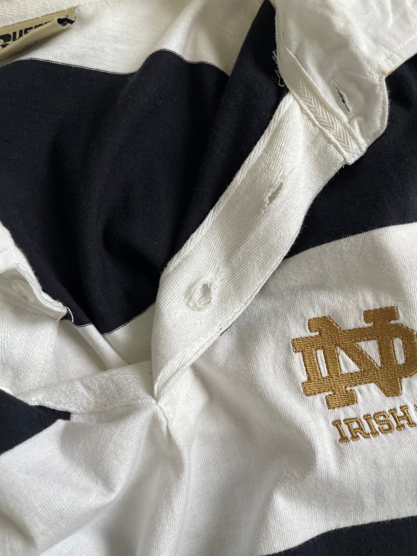 Vintage Notre Dame Rugby Polo XLarge