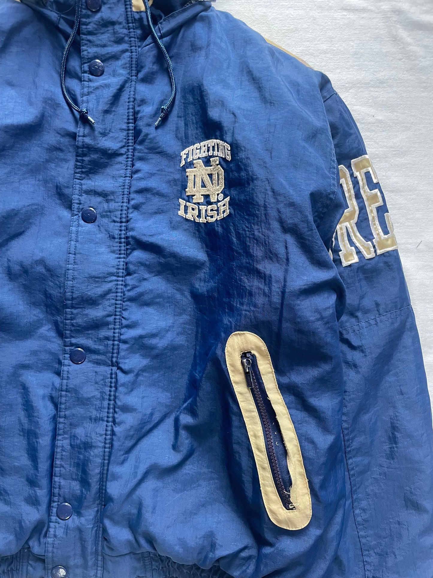 Vintage Notre Dame Puffer Jacket Large