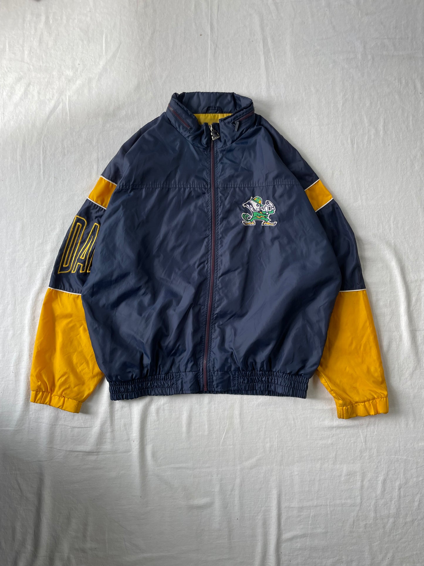 Vintage Notre Dame Windbreaker Jacket XLarge