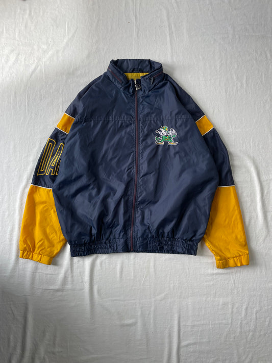 Vintage Notre Dame Windbreaker Jacket XLarge