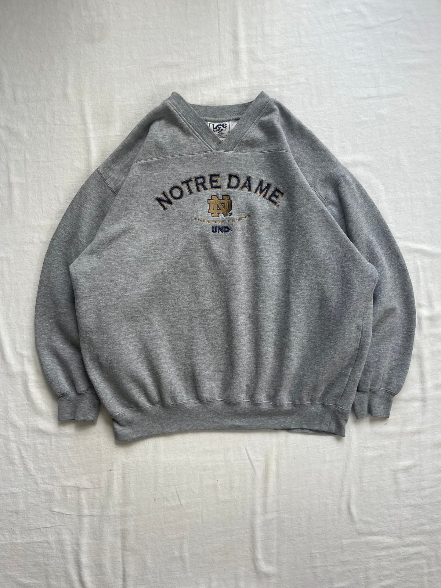 Vintage Notre Dame Crewneck Sweatshirt XLarge