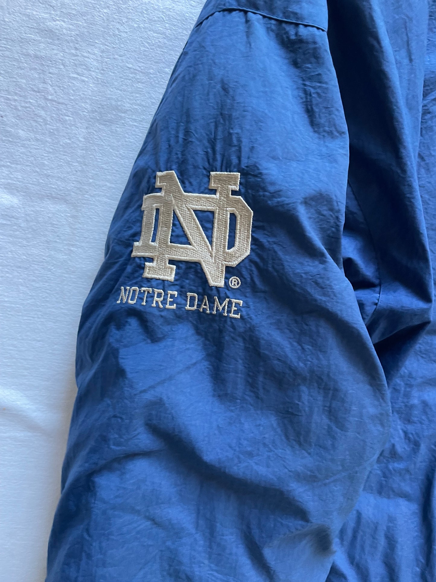 Vintage Notre Dame Fighting Irish Puffer Jacket Large/XLarge