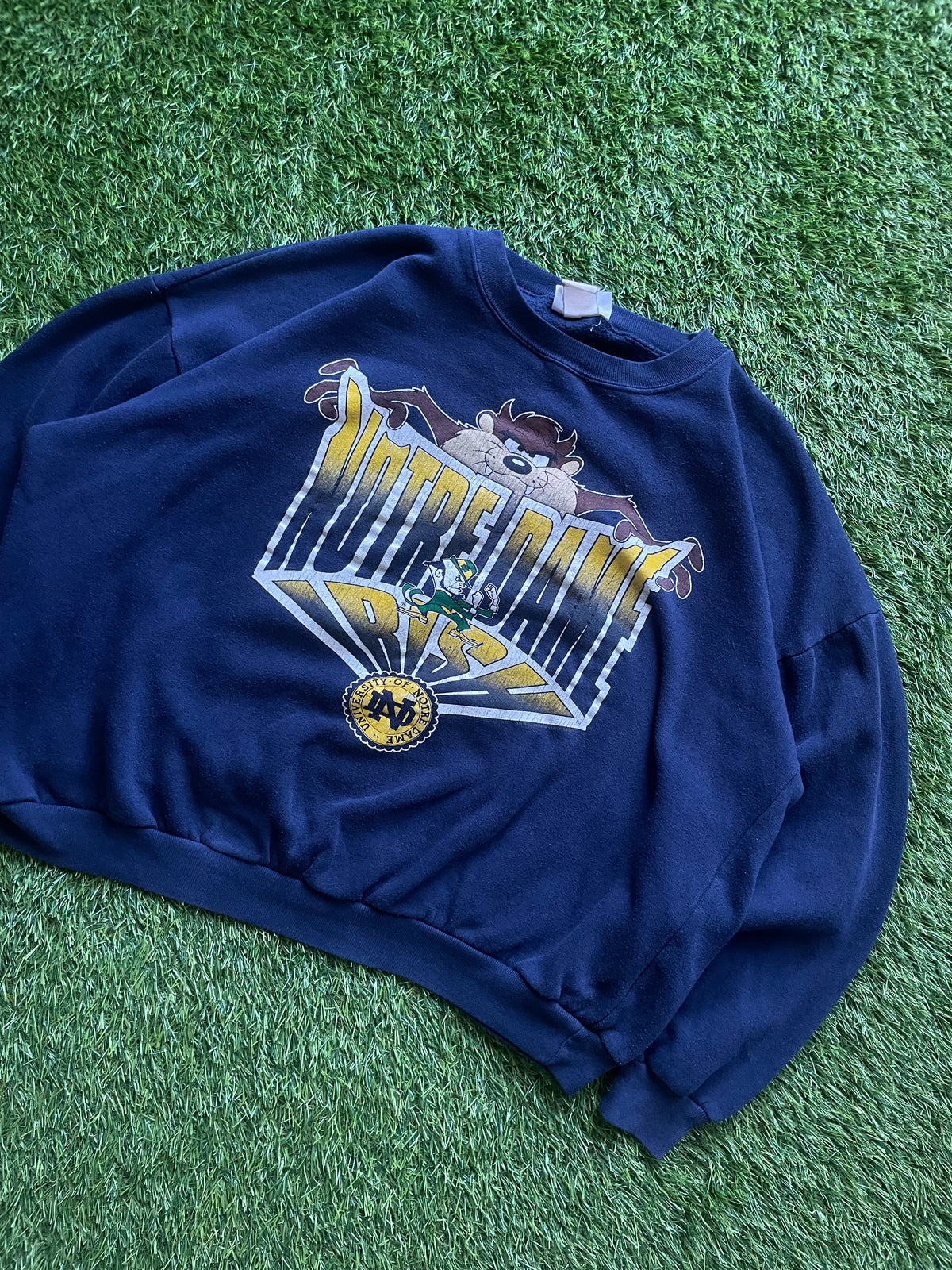 Vintage Notre Dame Taz Crewneck Sweatshirt 2XL/3XL