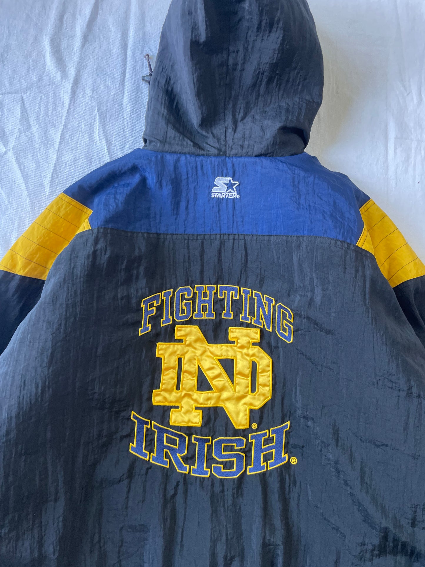 Vintage Notre Dame Starter Puffer Jacket XLarge