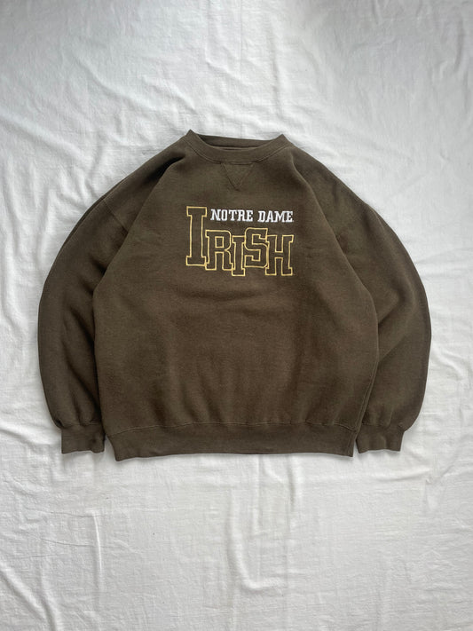 Vintage Notre Dame Irish Crewneck Large