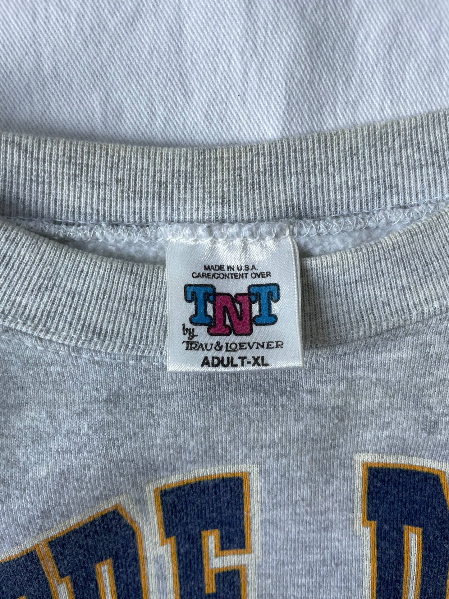 Vintage Notre Dame Training Crewneck XLarge