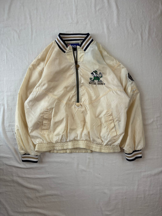 Vintage Notre Dame Windbreaker Jacket Large