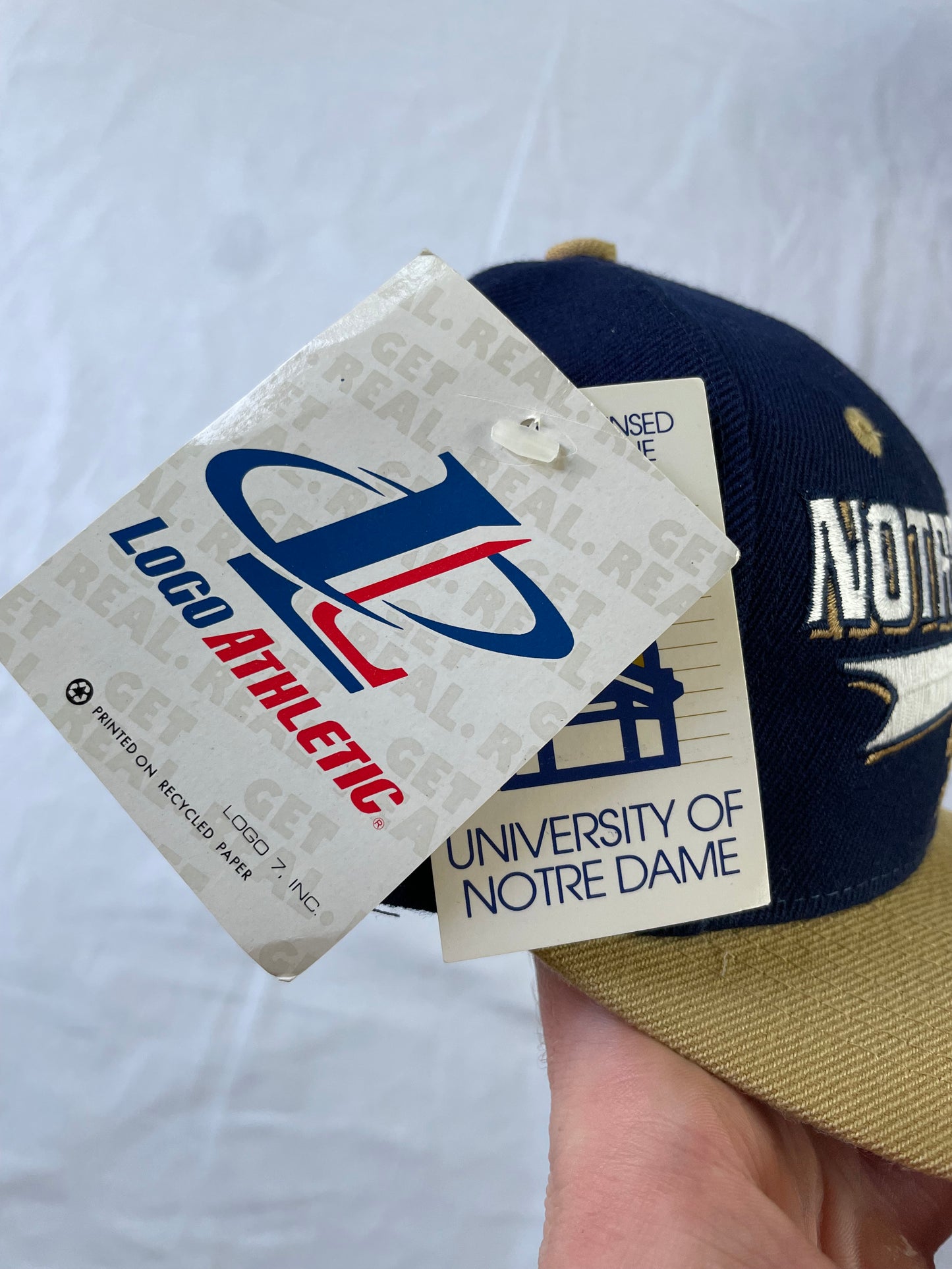 Vintage Notre Dame Logo Athletic Hat Brand New