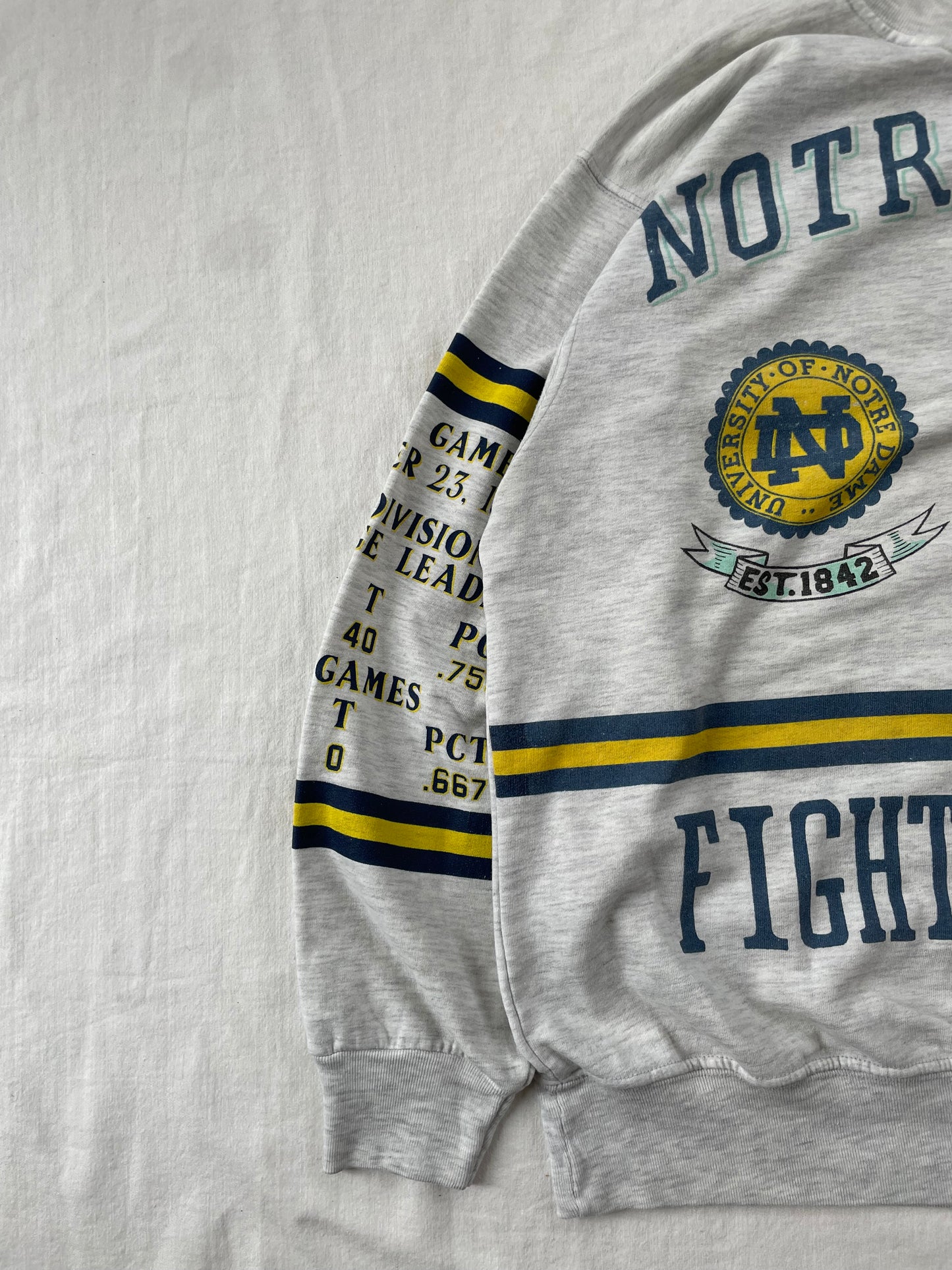 Vintage Notre Dame National Champions Fightin’ Irish Crewneck Large