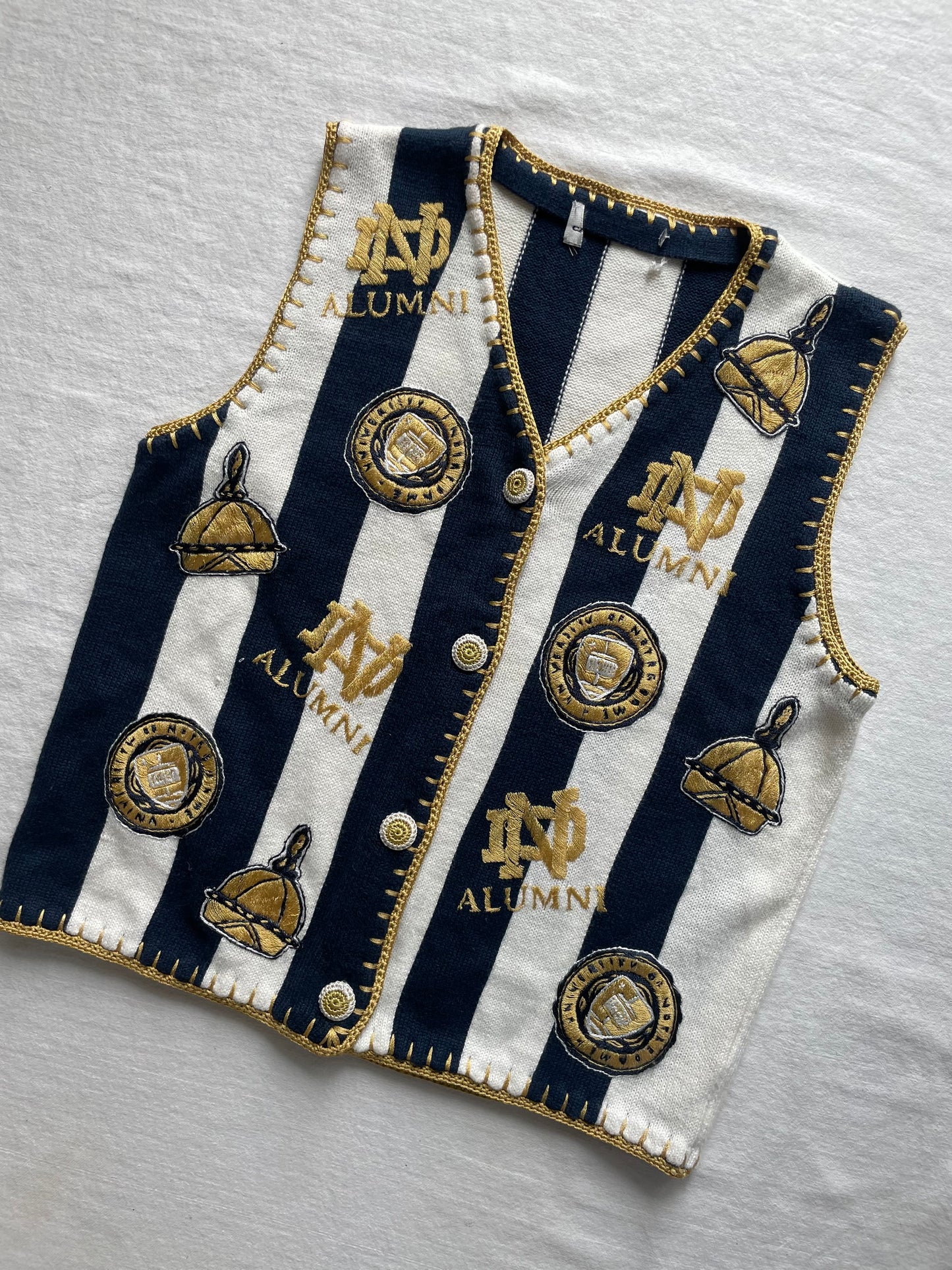Vintage Notre Dame Sweater Vest Medium
