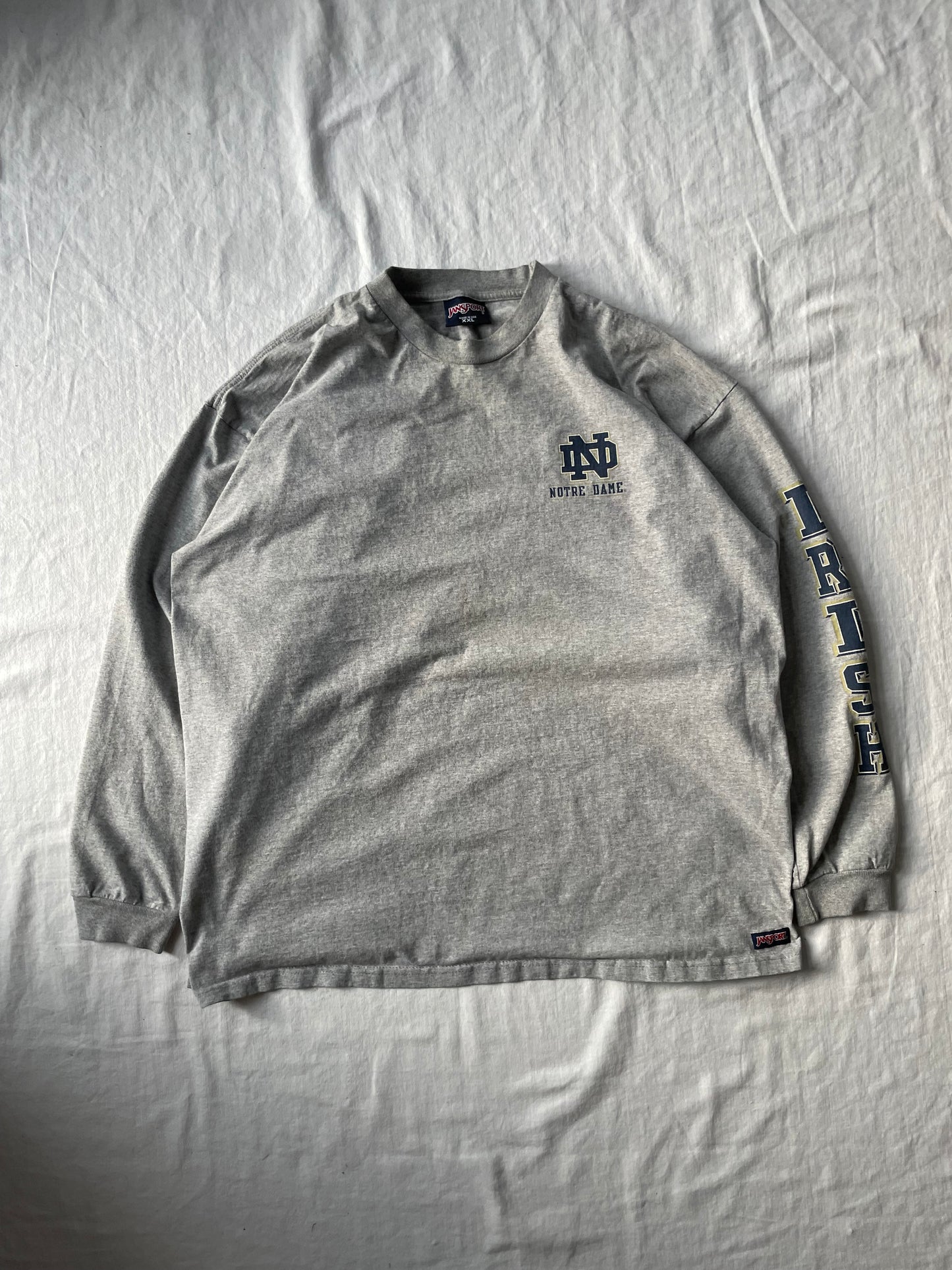 Vintage Notre Dame Irish Long Sleeve Shirt 2XL