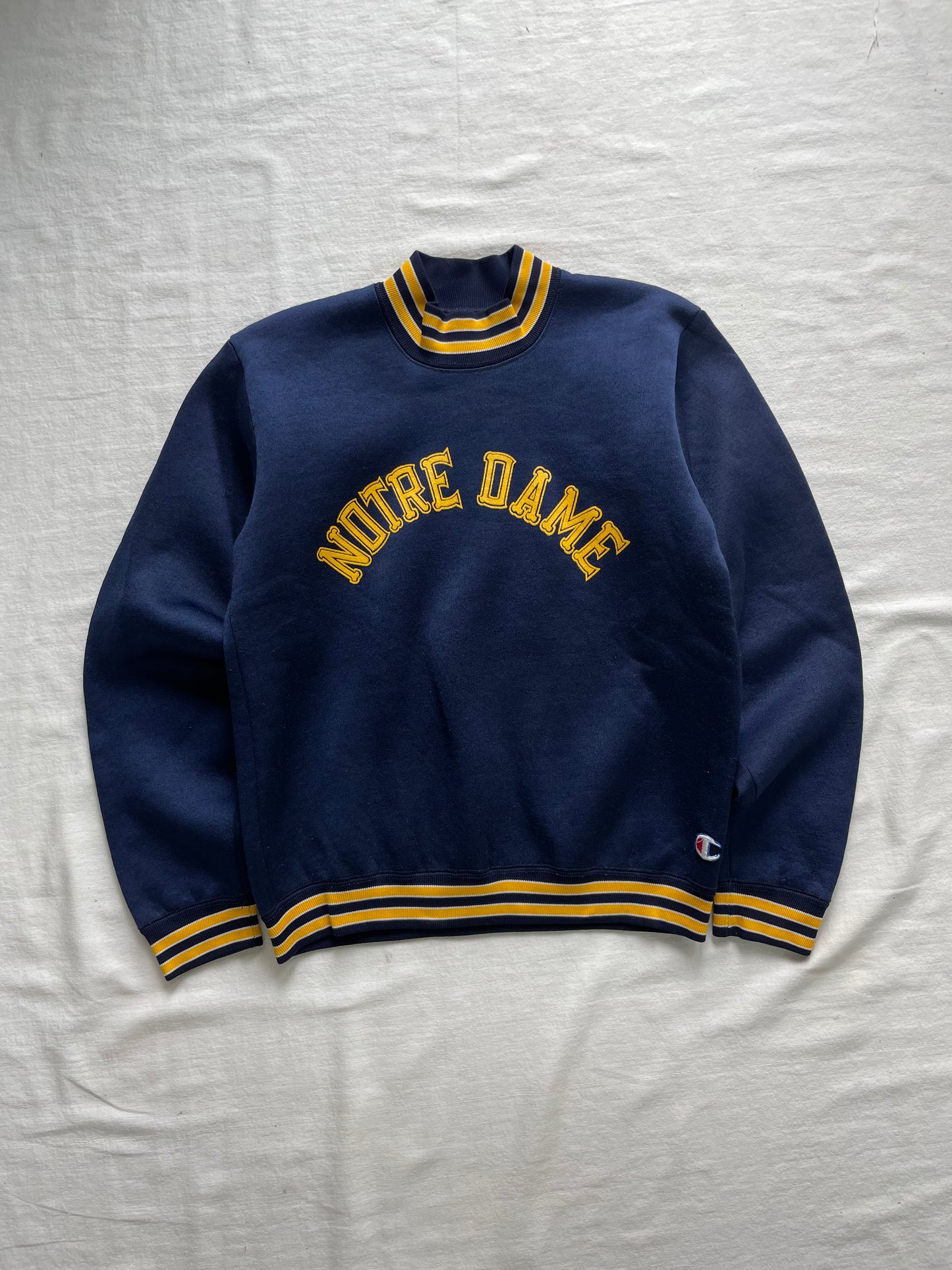 Vintage 80s Notre Dame Lou Holtz Style Champion Crewneck Small/Medium
