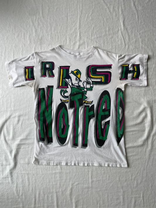 Vintage Notre Dame Irish Tee Large/XLarge
