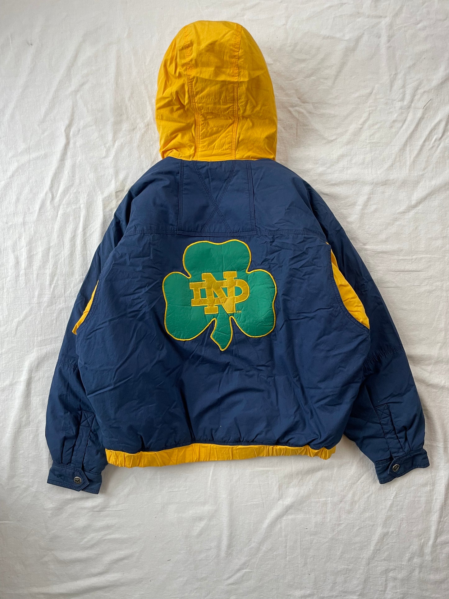 Vintage Notre Dame Puffer Jacket Large
