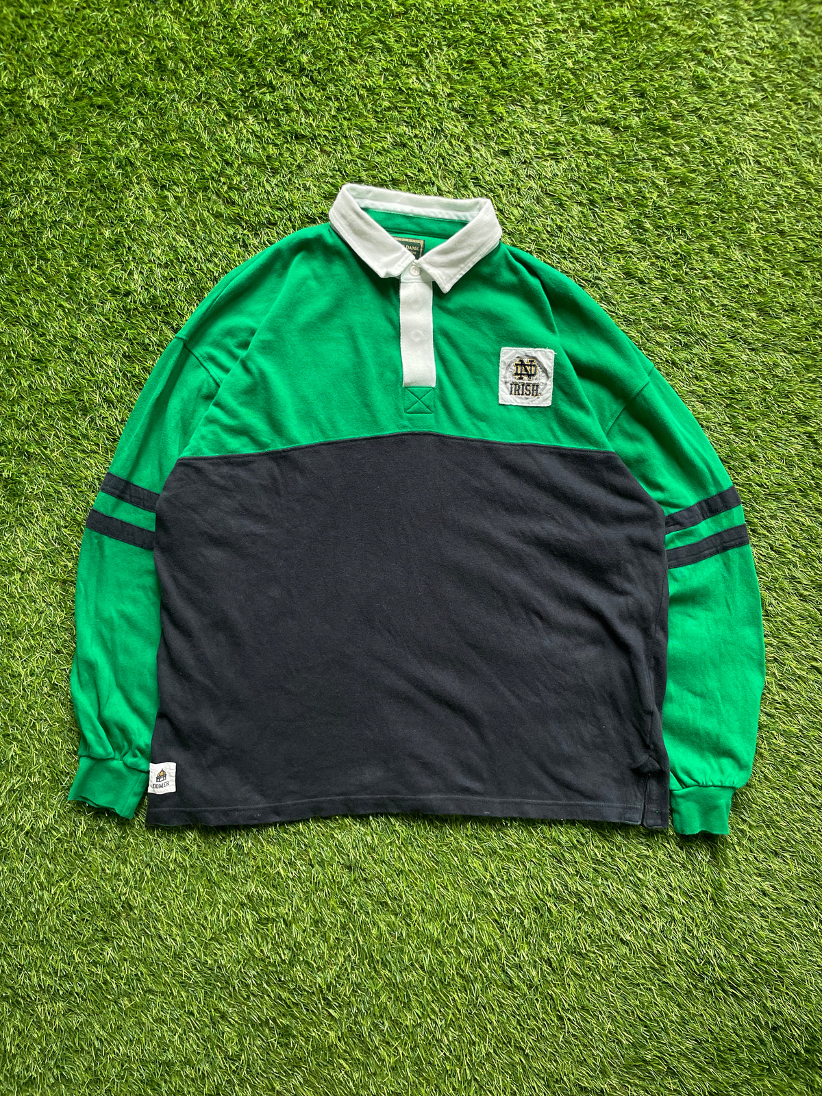 Vintage Notre Dame Rugby Polo XLarge