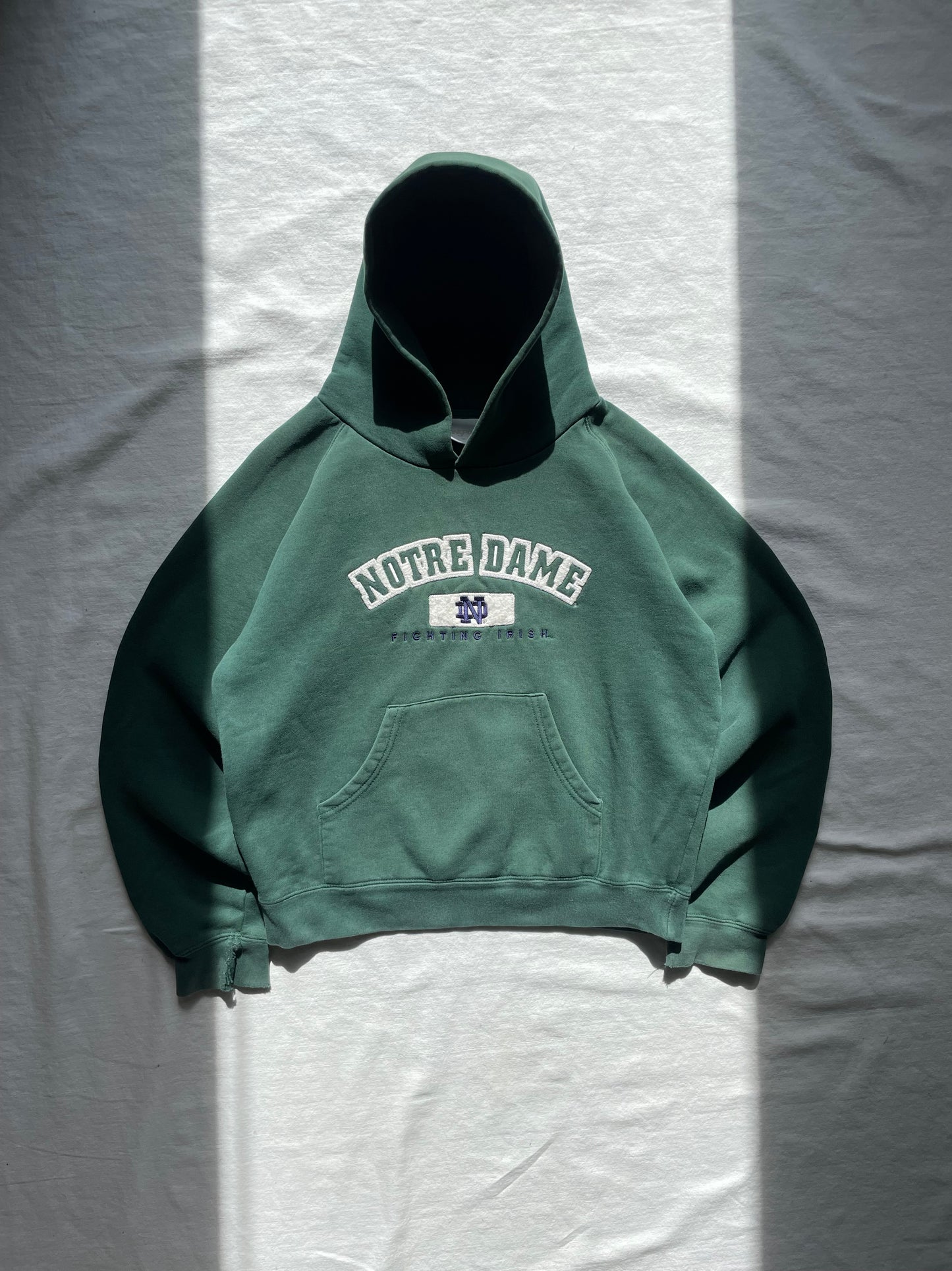 Vintage Notre Dame Cropped Womens Hoodie Medium