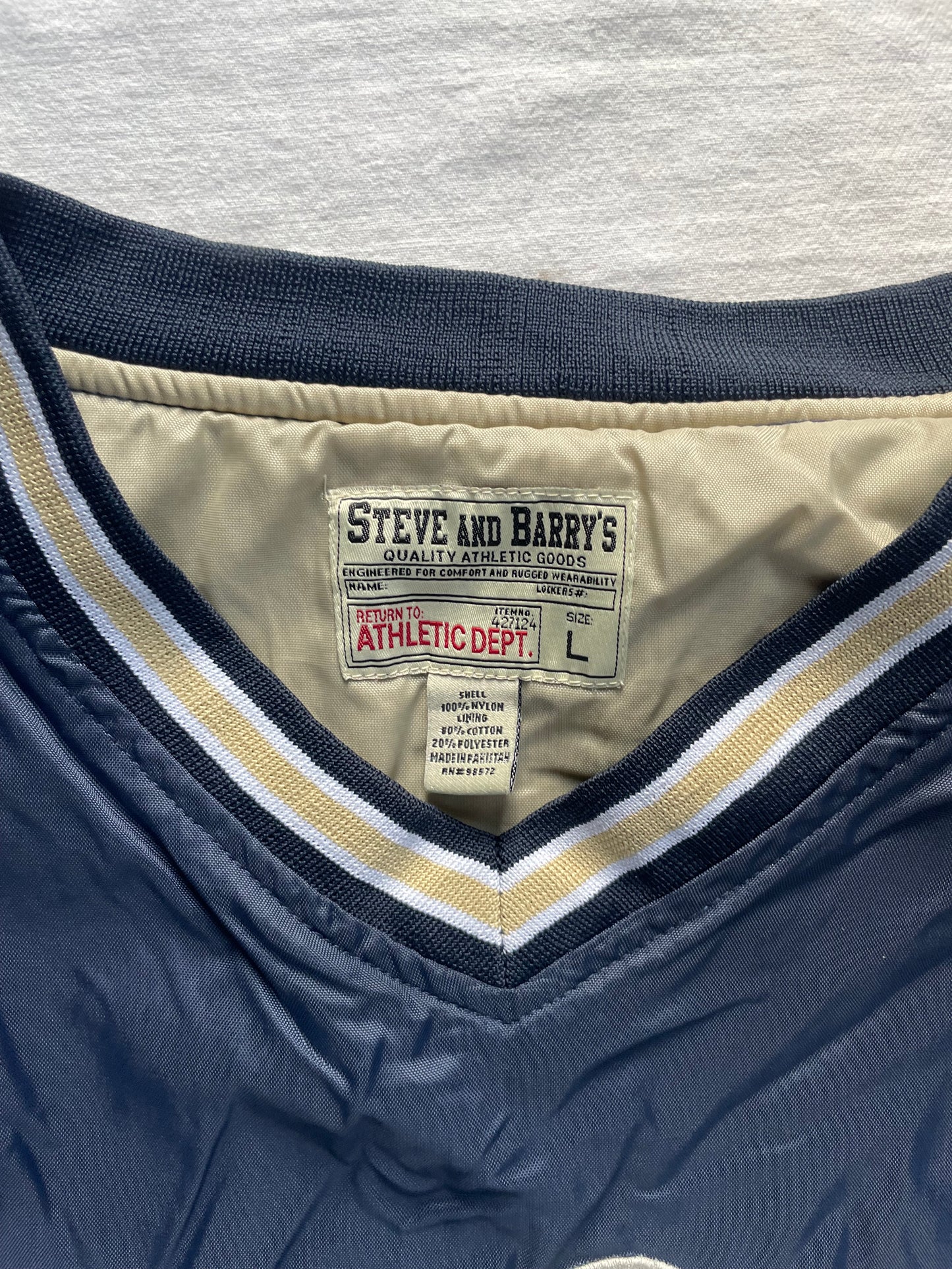 Vintage Notre Dame Pullover Windbreaker Large