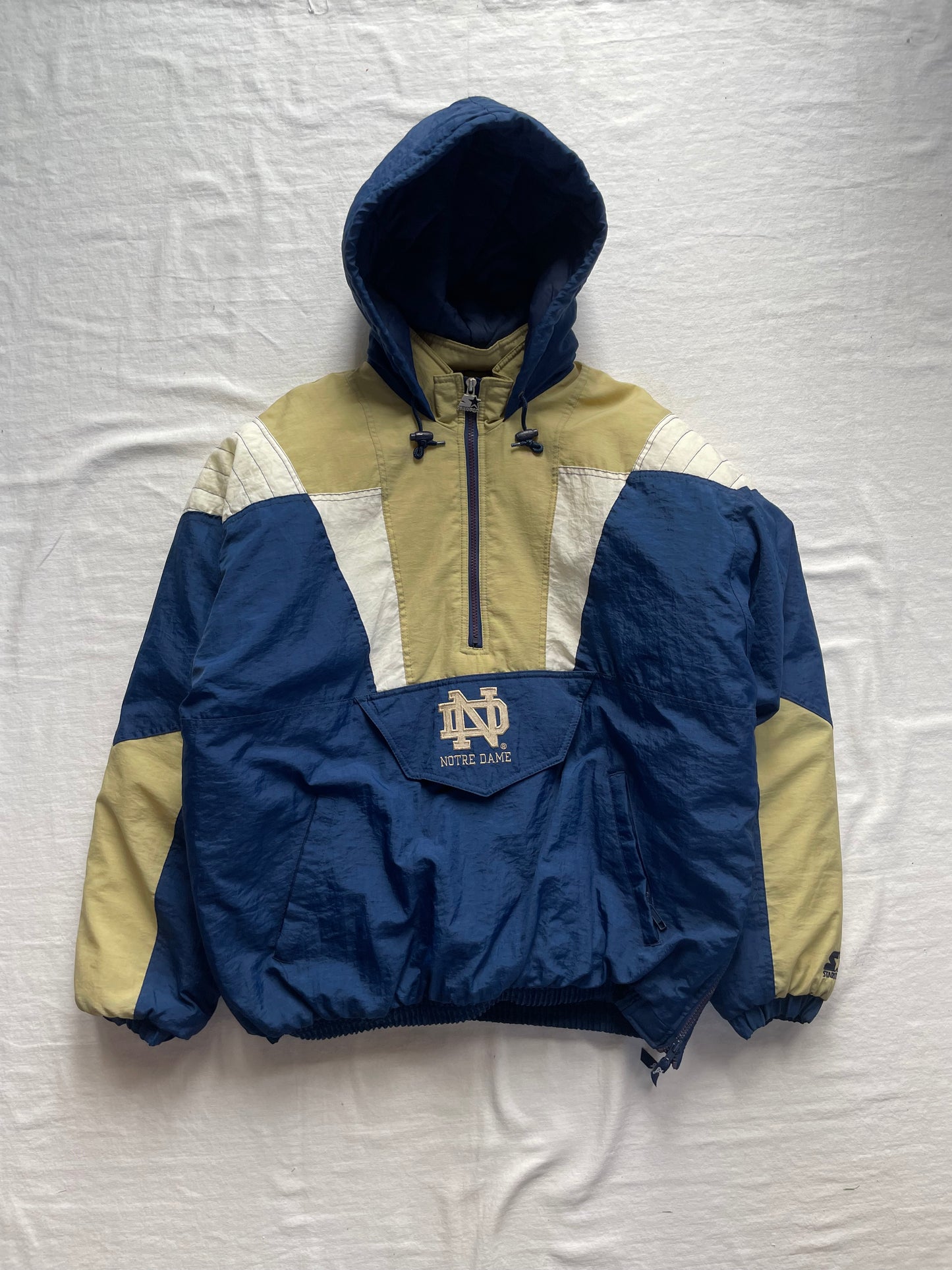 Vintage Notre Dame Starter Puffer Jacket XLarge