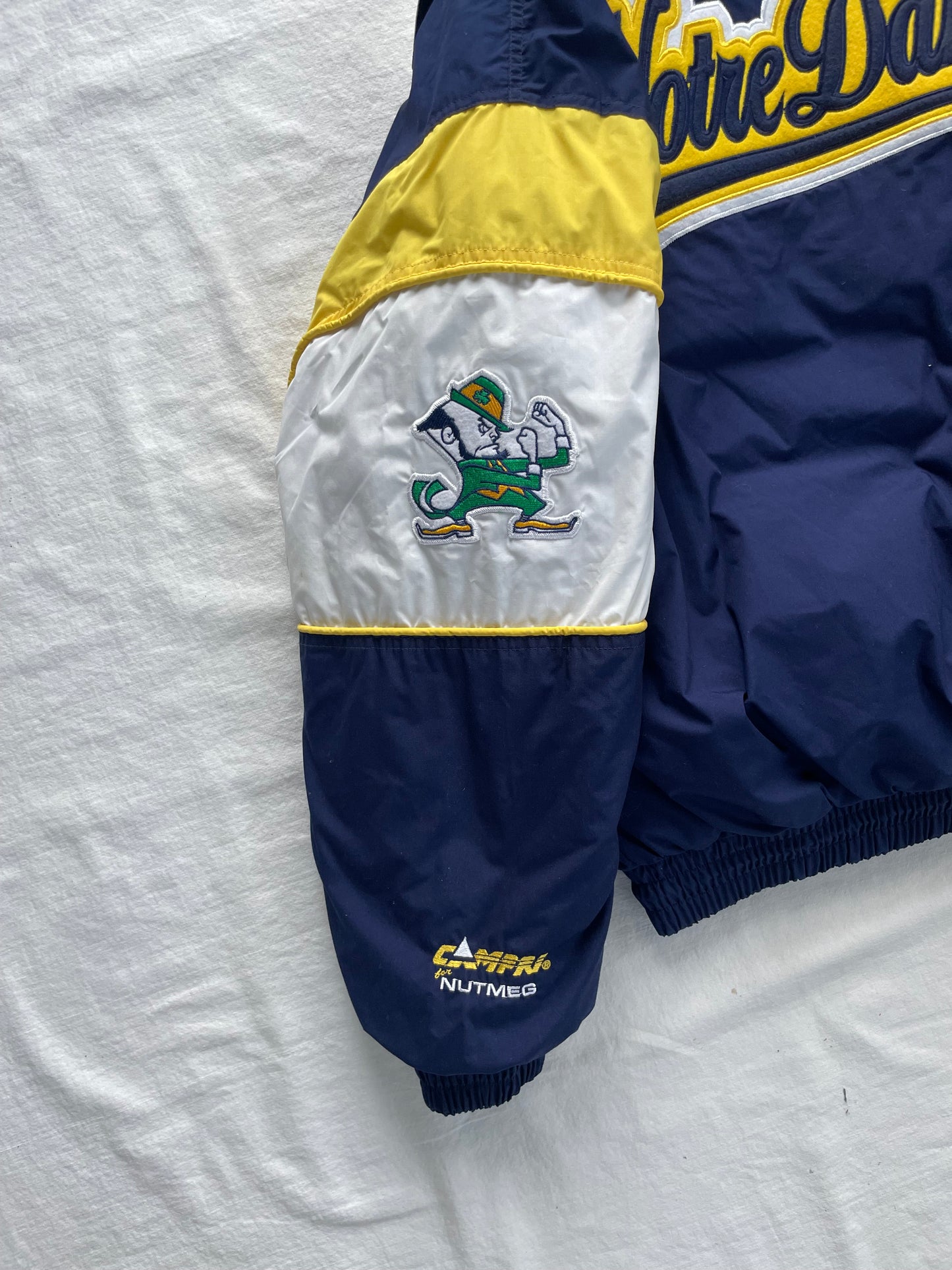 Vintage Notre Dame Puffer Jacket Large