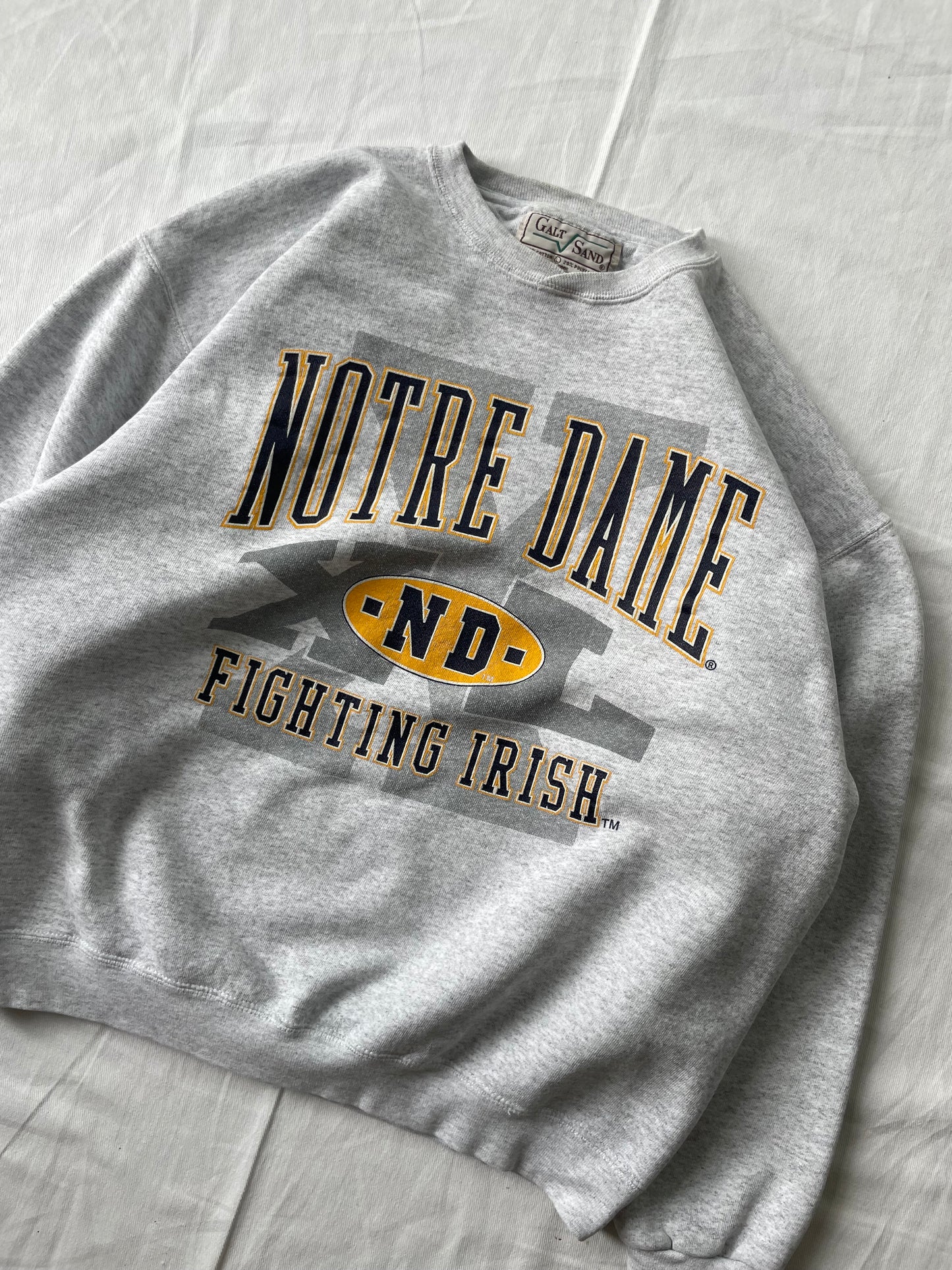Vintage Notre Dame Fighting Irish Crewneck Large