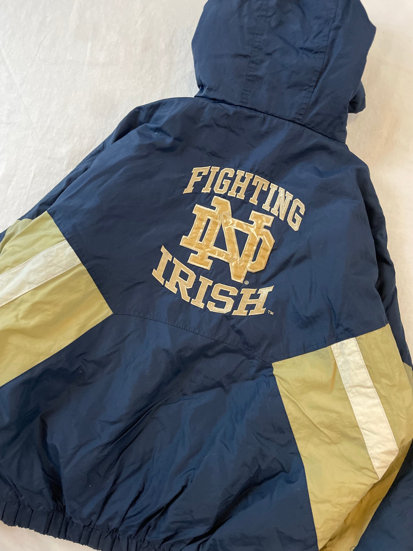 Vintage Notre Dame Starter Puffer Jacket XLarge